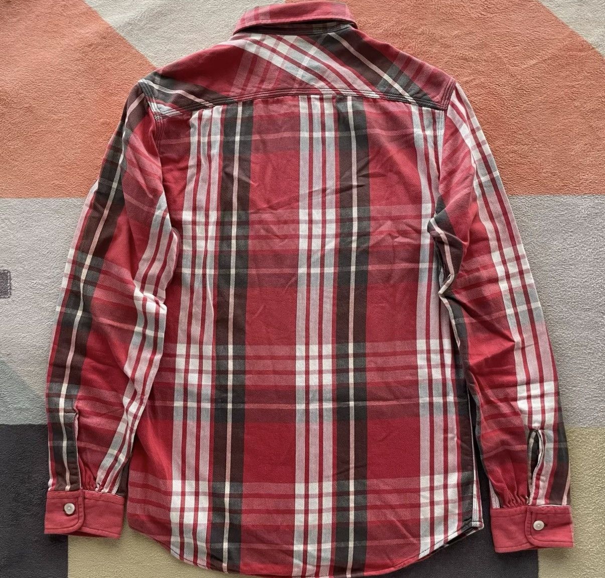 RRL Ralph Lauren RRL Ralph Lauren Double RL Red Plaid Work Shirt K22 Size US S / EU 44-46 / 1 - 6 Thumbnail