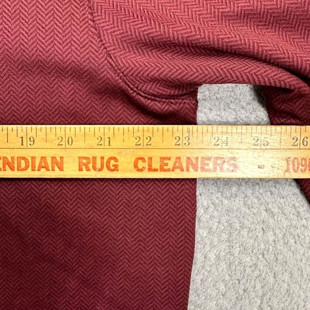 Vintage Walter Hagen Sweatshirt Mens Large Red Herringbone Golf Pullover 1/4 Zip Mock Neck Jersey Sweater Size US L / EU 52-54 / 3 - 7 Thumbnail