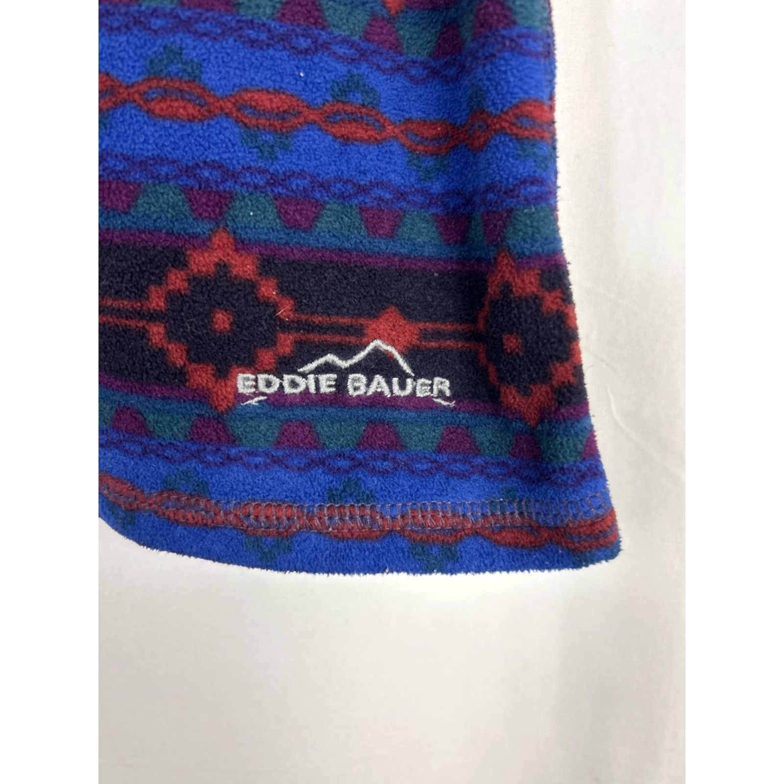 Eddie Bauer Eddie Bauer Women's Jacket 1/4 Zip Fleece Southwestern Aztec Blue Multicolor L Size L / US 10 / IT 46 - 6 Thumbnail