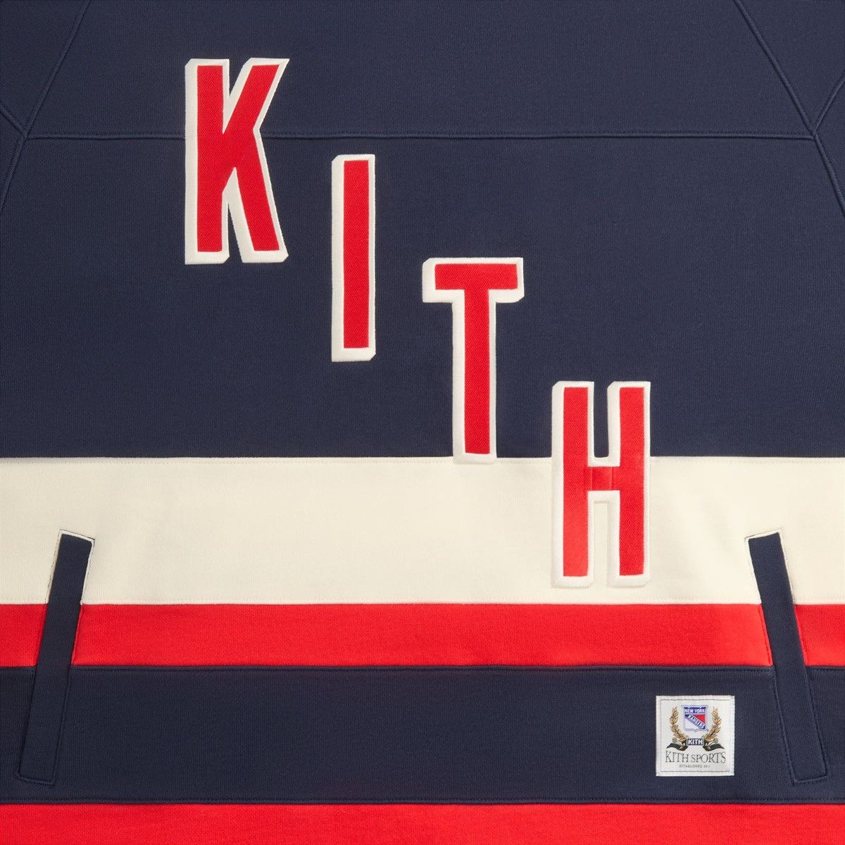 Kith Kith for the New York Rangers Skewed Delk Hoodie Size XL Size US XL / EU 56 / 4 - 4 Thumbnail