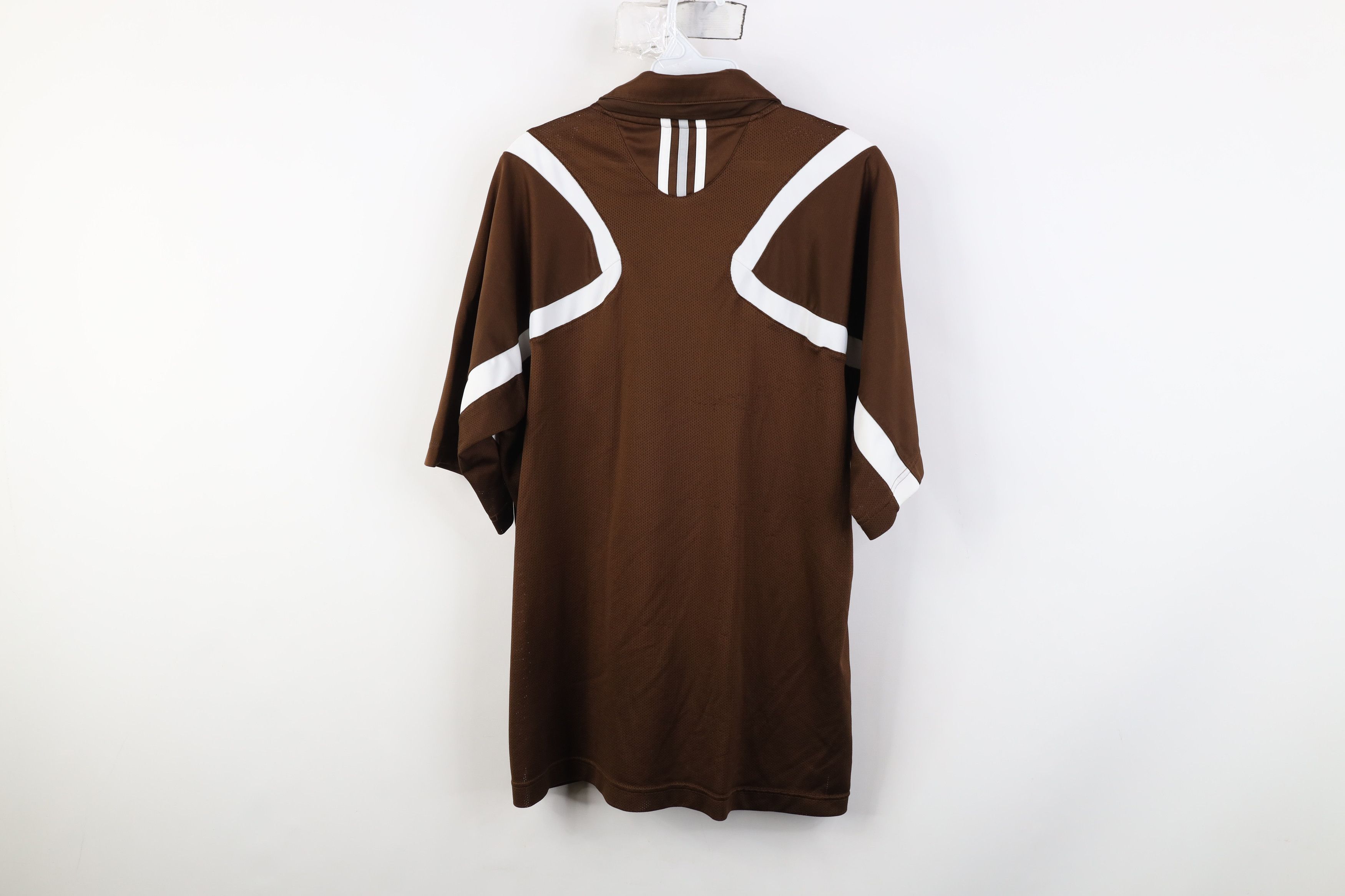 Adidas Adidas Bowling Green State University Football Polo Brown Size US L / EU 52-54 / 3 - 15 Thumbnail