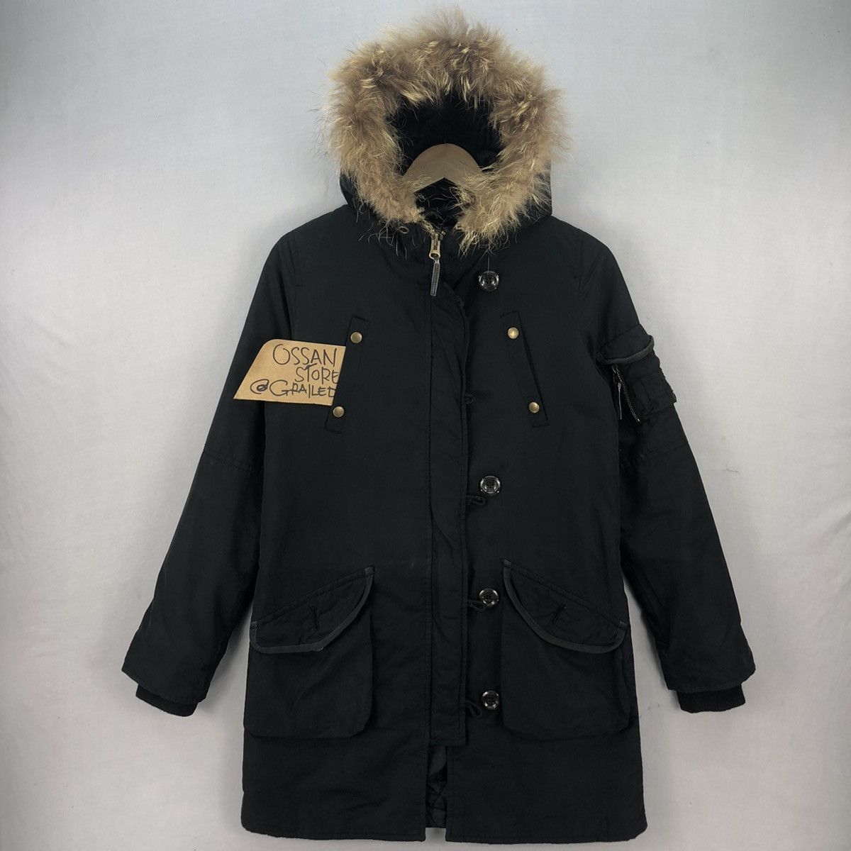 Japanese Brand Ozoc Faux Fur Type-A Non Combat Army Parka Jacket Size US XS / EU 42 / 0 - 1 Thumbnail