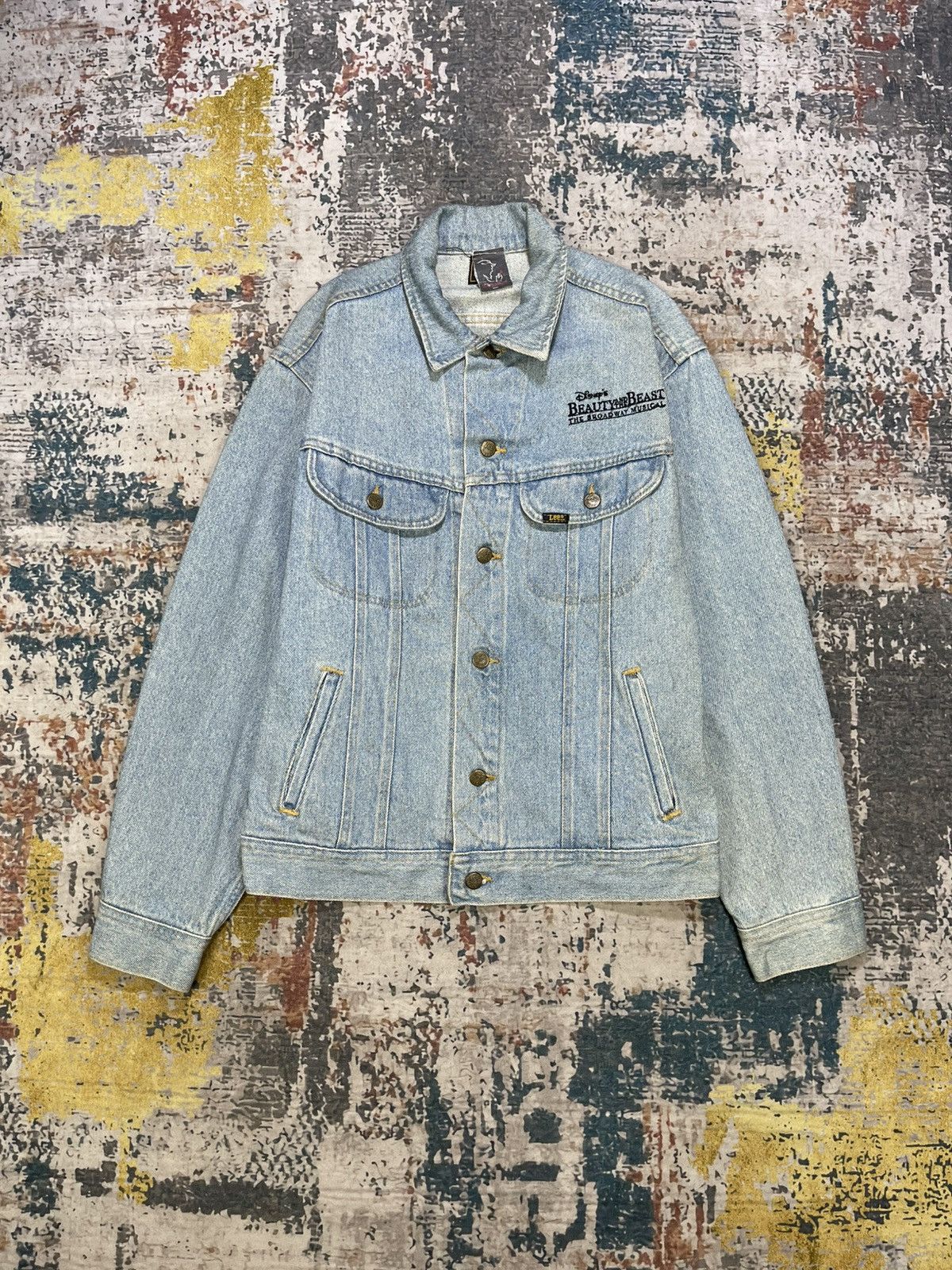 Lee Vtg 90s Lee x Disney Beauty And The Beast Denim Jacket Size US M / EU 48-50 / 2 - 2 Thumbnail
