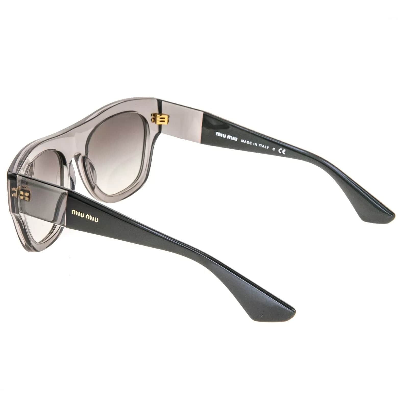 Miu Miu MIU MIU 05P ECLAT Chunky Rectangle Sunglasses MU05PS 05PS Size ONE SIZE - 6 Thumbnail