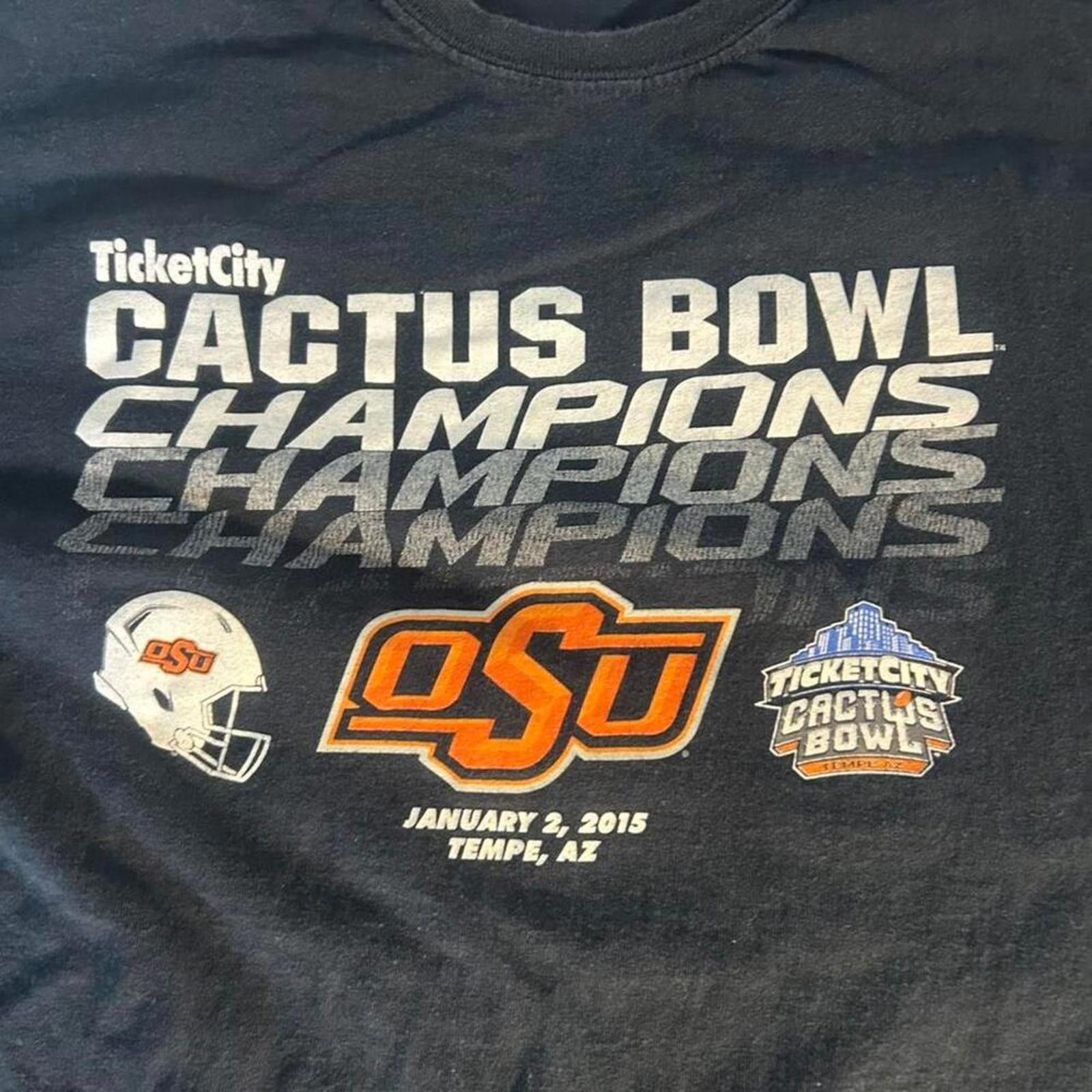 Gildan Black oklahoma state college sports Size US XL / EU 56 / 4 - 2 Thumbnail