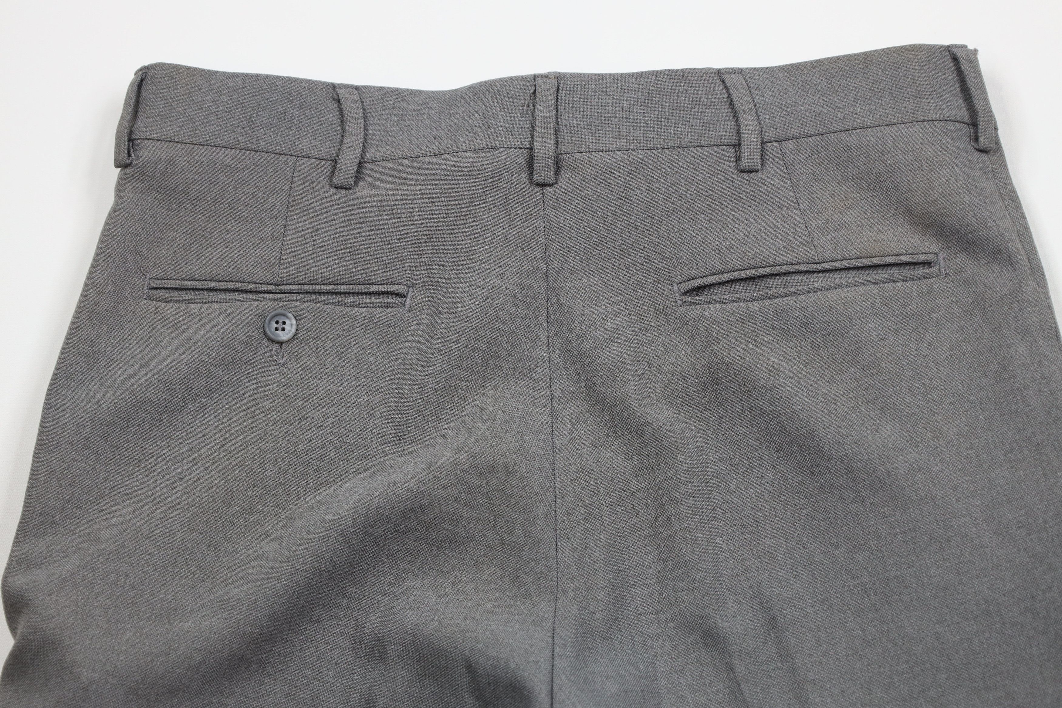 Vintage Vintage 70s Streetwear Flared Wide Leg Chino Pants Gray USA Size US 34 / EU 50 - 11 Thumbnail