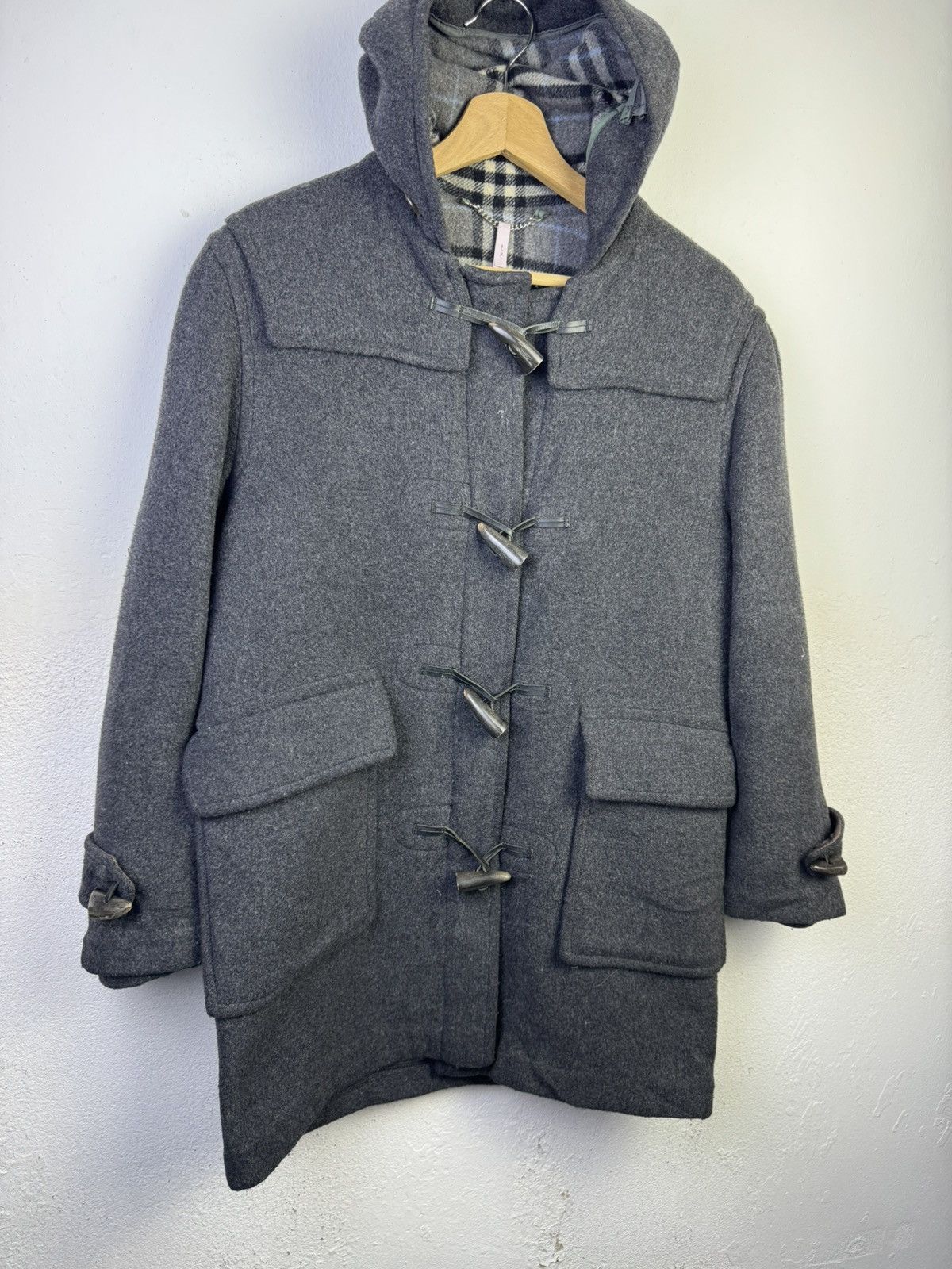 Burberry Burberry Duffle Coating Wool Jacket Hoodie Size M / US 6-8 / IT 42-44 - 2 Thumbnail