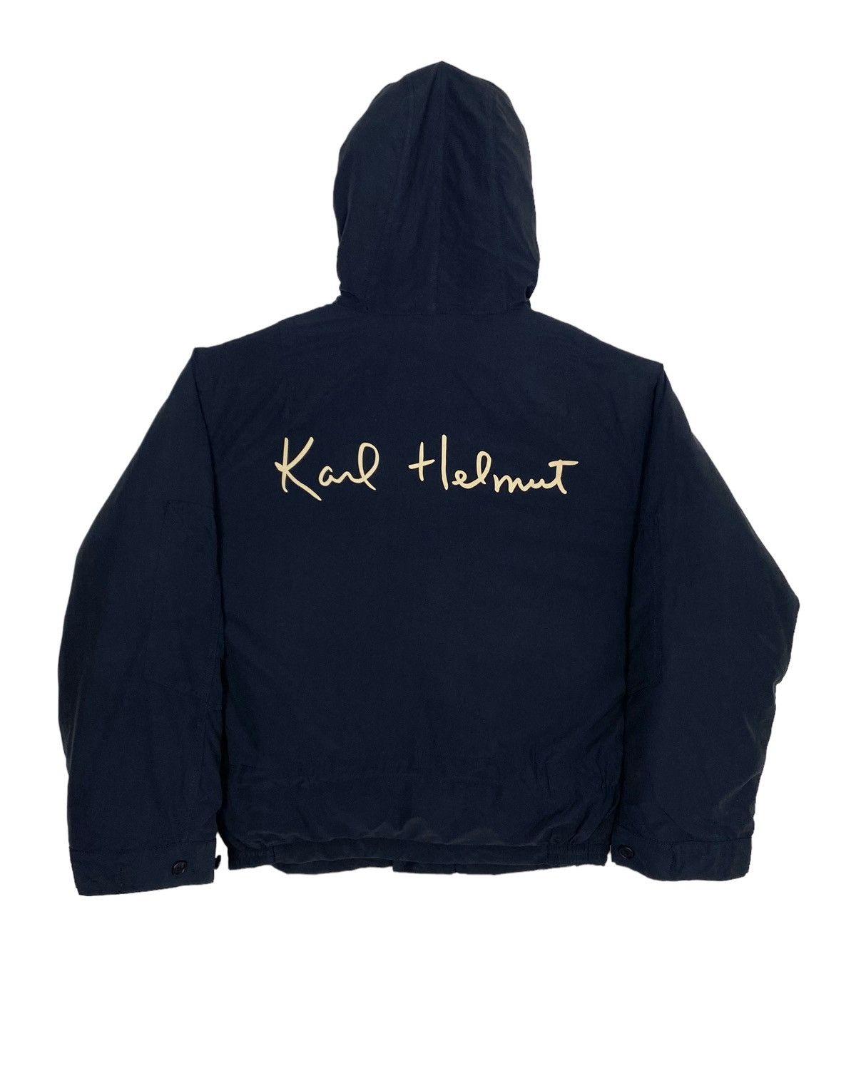 Karl Helmut Rare‼️ Karl Helmut Hoodie Bomber Jacket Spellout Size US M / EU 48-50 / 2 - 1 Thumbnail