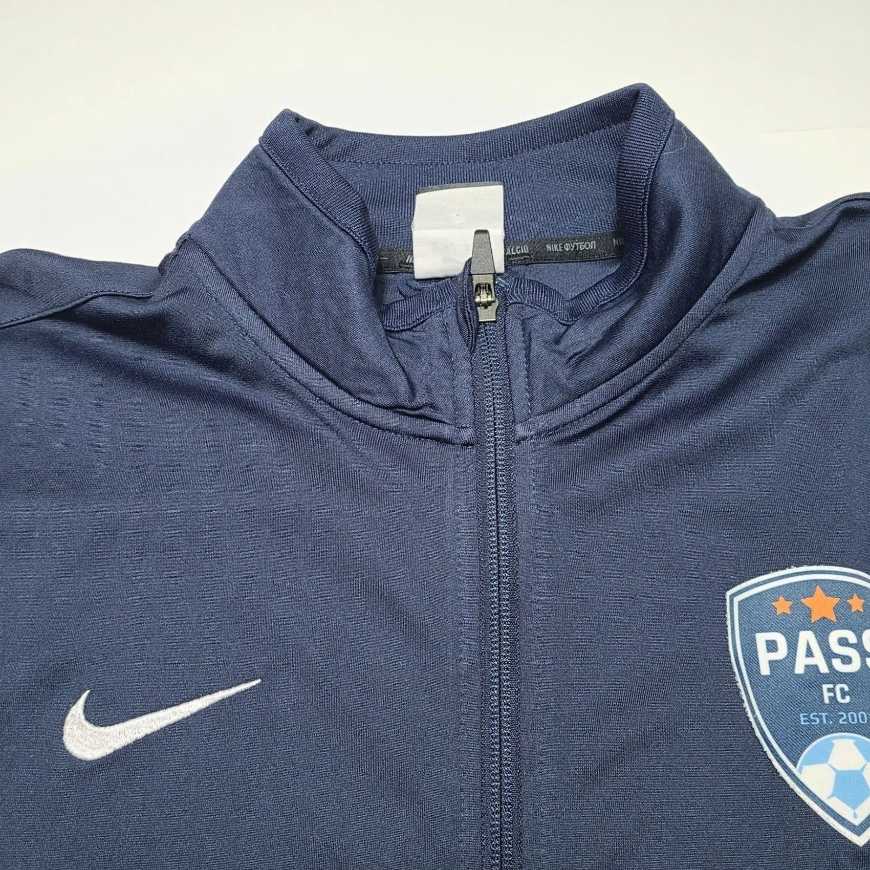 Nike Nike Dri-Fit Futbol Zip Up Jacket Team Club Camp Pass Soccer Men Size L Blue Size US L / EU 52-54 / 3 - 3 Thumbnail