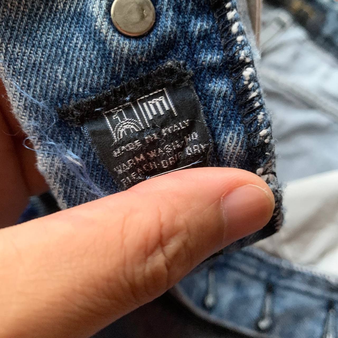 Valentino 💥 Rare 💥 90’s Valentino Garavani Earth Day Blue Denim Pants Size US 30 / EU 46 - 14 Thumbnail