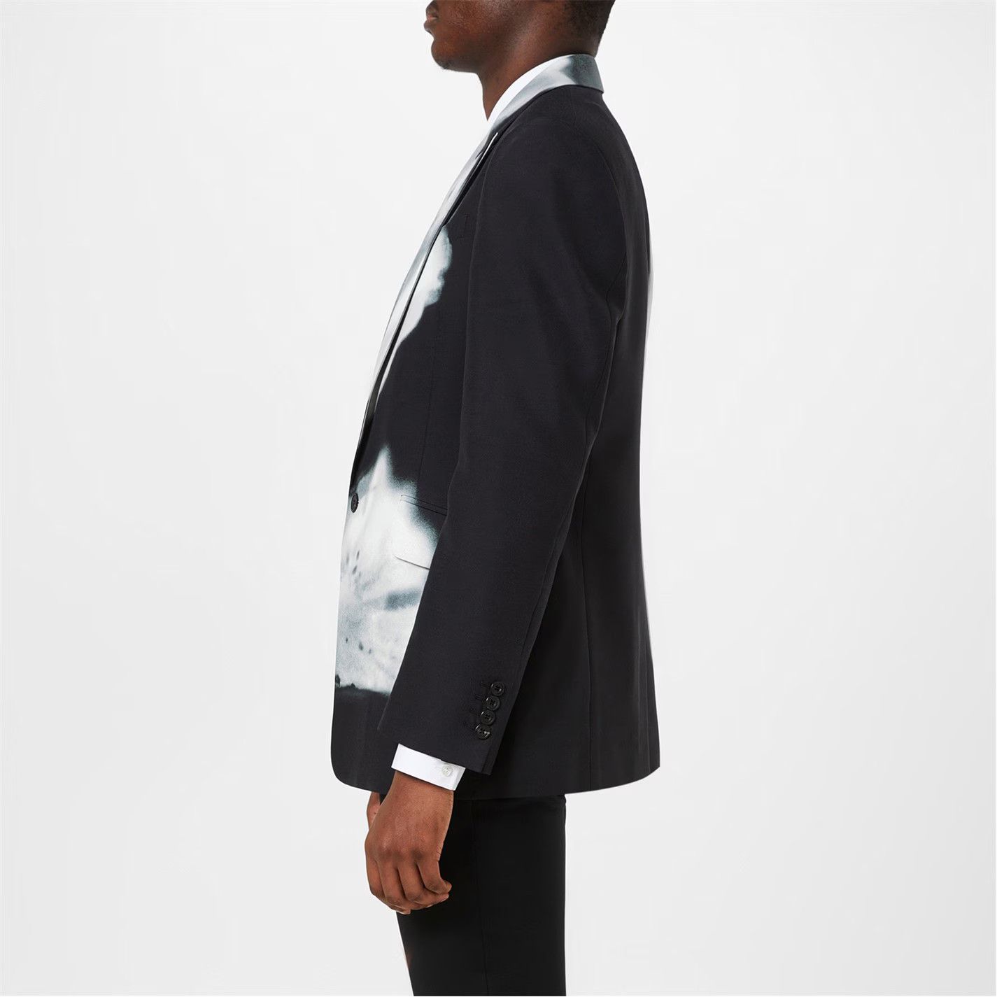 Alexander McQueen o1g2r1mq0326 Luminous Flower Single Breasted Blazer Size US XXL / EU 58 / 5 - 3 Thumbnail