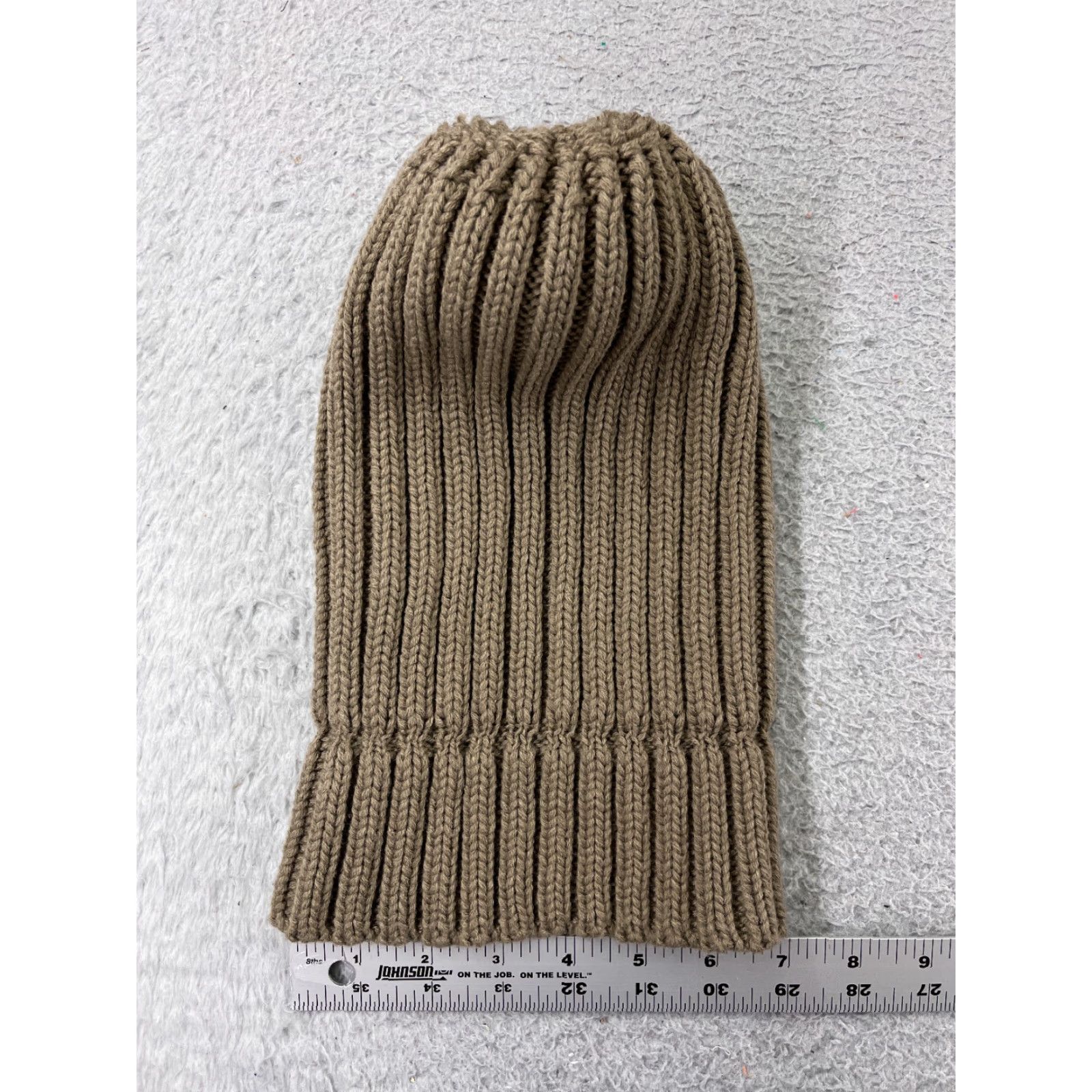 Vintage KW Fashion Toque Beanie Adult One Size Gray Ribbed Knit Acrylic Faux Fur Pom Women’s Hat Size ONE SIZE - 5 Thumbnail