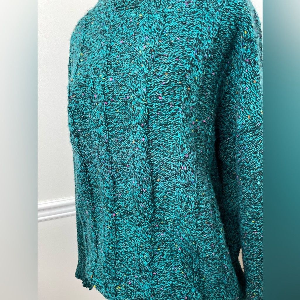 Vintage Vintage Wool Cable Knit Crew Neck Speckled Sweater L Size L / US 10 / IT 46 - 10 Thumbnail