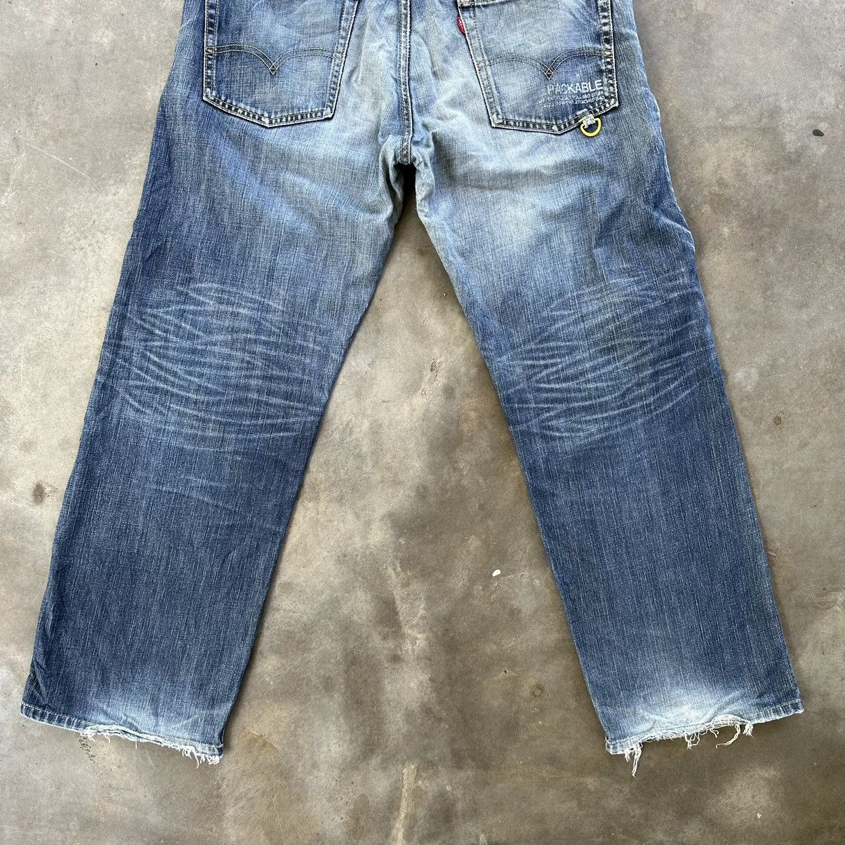 Japanese Brand Vintage Levi’s 503 Packable Distressed Faded Denim Jean Size US 36 / EU 52 - 11 Thumbnail