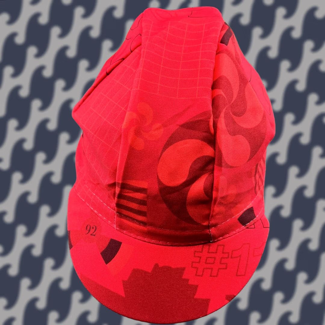 Vintage Santini Tour De France Cycling Cap Hat One Size Lightweight Racing Hat Size ONE SIZE - 1 Thumbnail