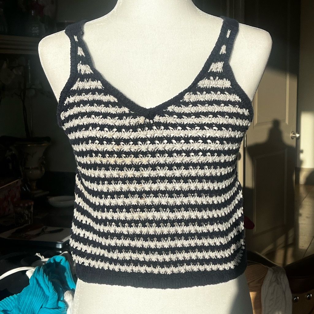 Other Navy and white striped knit Size M / US 6-8 / IT 42-44 - 1 Thumbnail