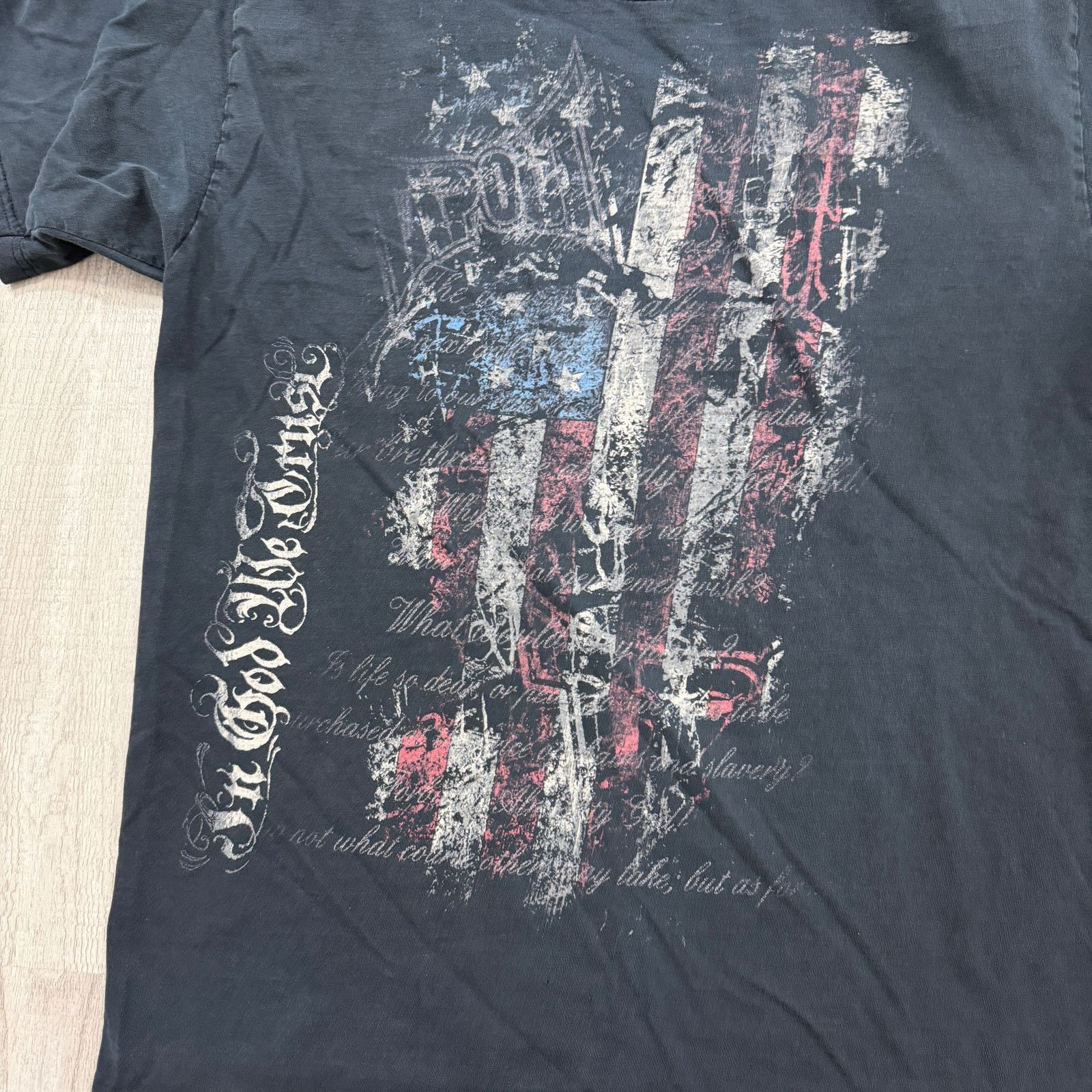 Vintage Vintage Tapout USA Skull Shirt Men's Medium Black MMA Size US M / EU 48-50 / 2 - 2 Thumbnail