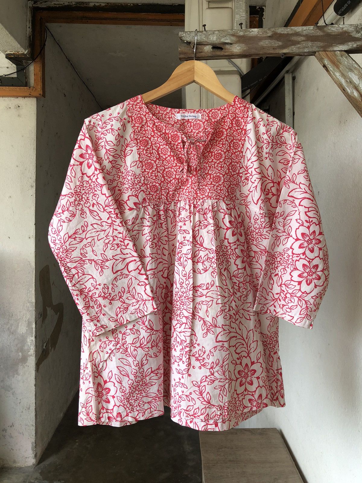 Yohji Yamamoto Hawaii Flora Women Blouse