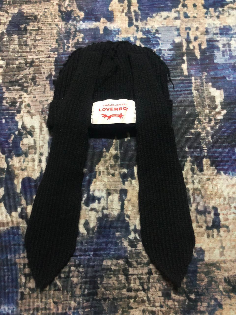 Charles Jeffrey LOVERBOY Charles Jeffrey Loverboy Chunky Rabbit Beanie Black Size ONE SIZE - 2 Thumbnail
