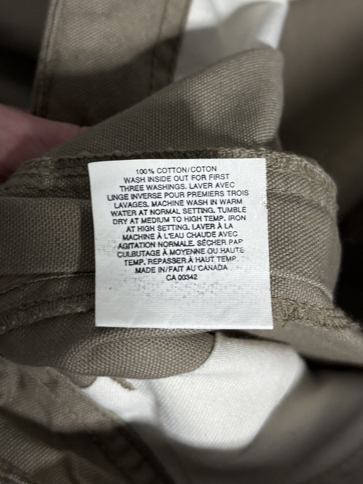 Levi's 1990s Vintage Levi’s Silver Tab Cargo Pants Baggy Tan Canada Size US 36 / EU 52 - 9 Thumbnail