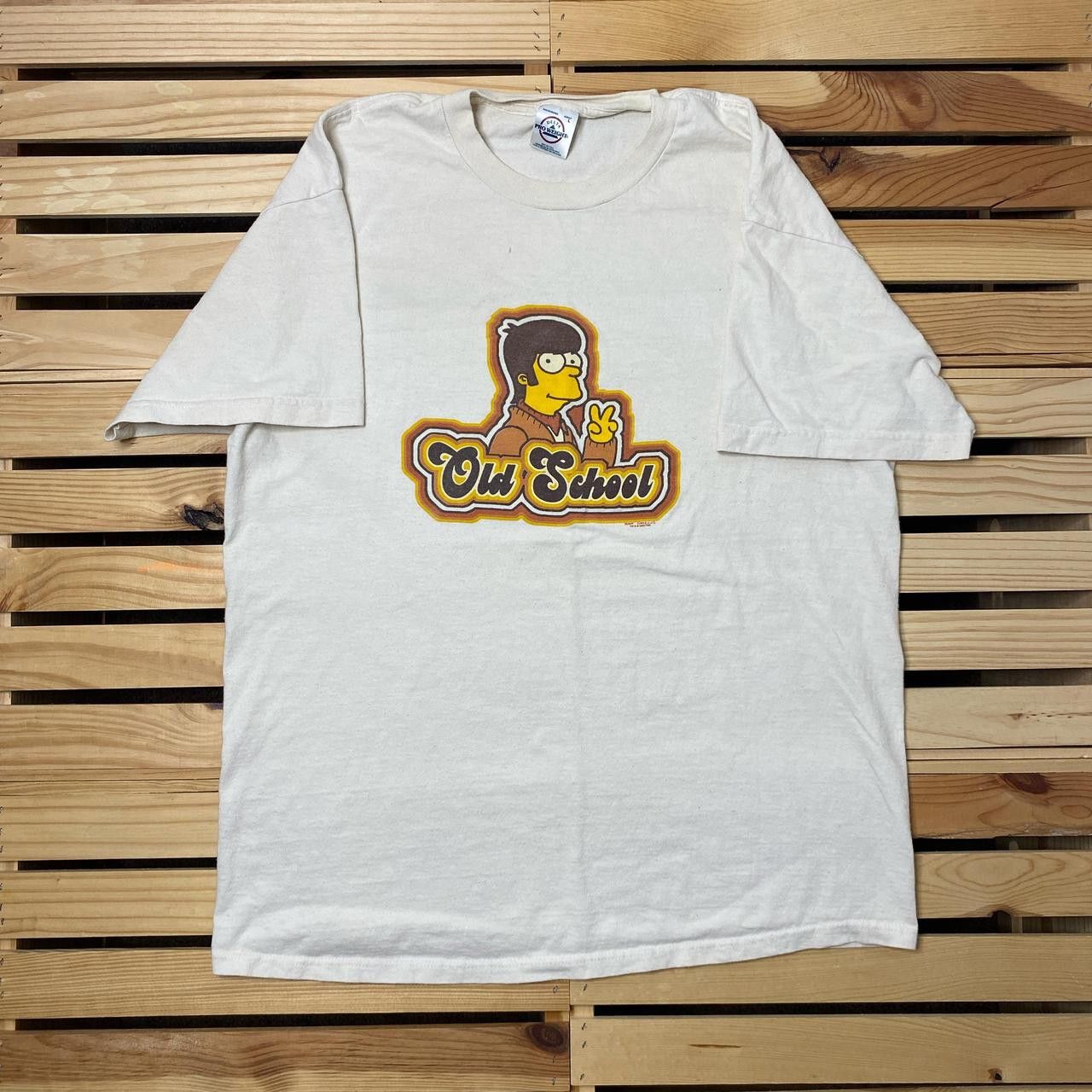 Delta Vintage The Simpsons Beige Cartoon Promo Tee Size Large Size US L / EU 52-54 / 3 - 1 Thumbnail