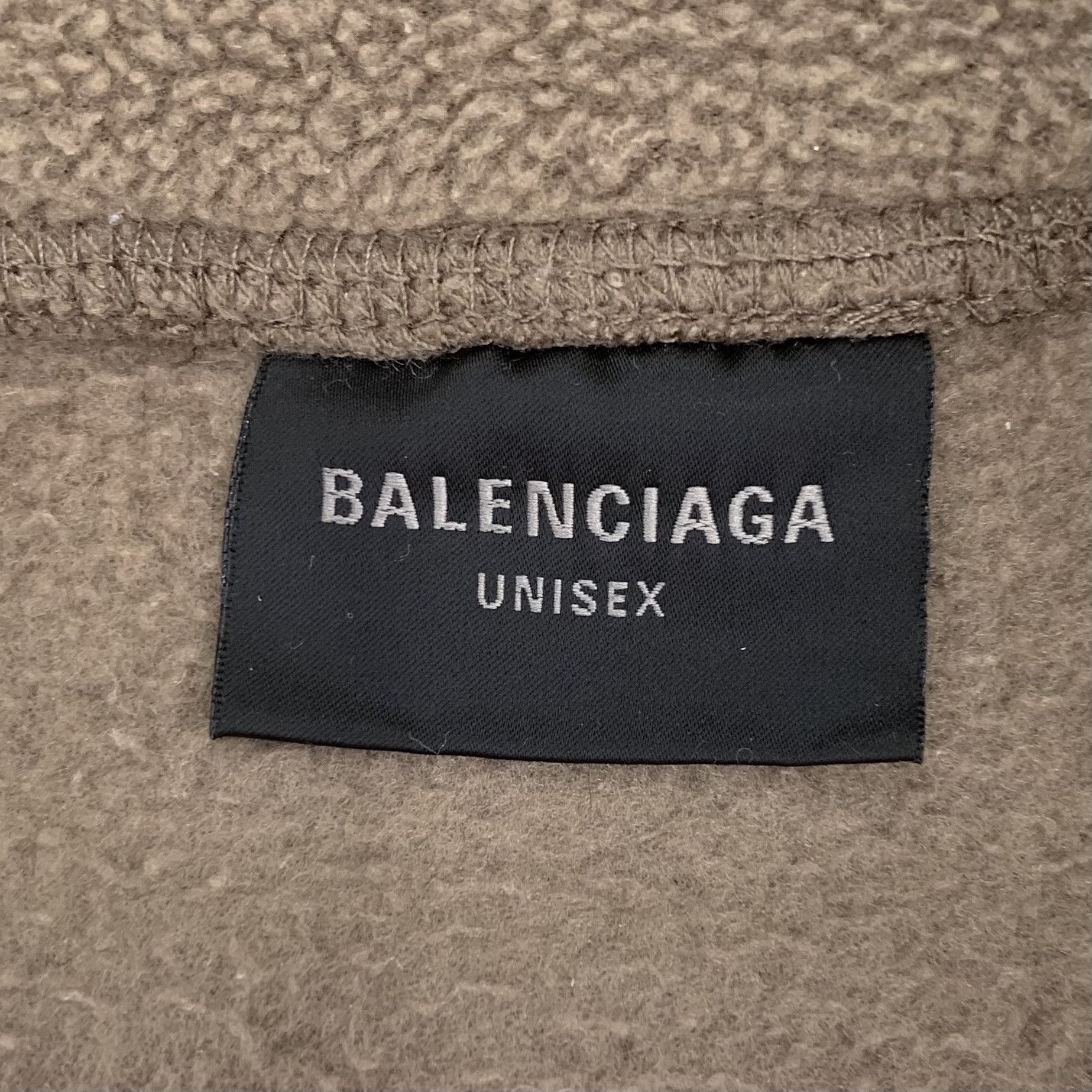 Balenciaga Balenciaga Brown Logo Sweatshirt (L) Size US L / EU 52-54 / 3 - 8 Thumbnail