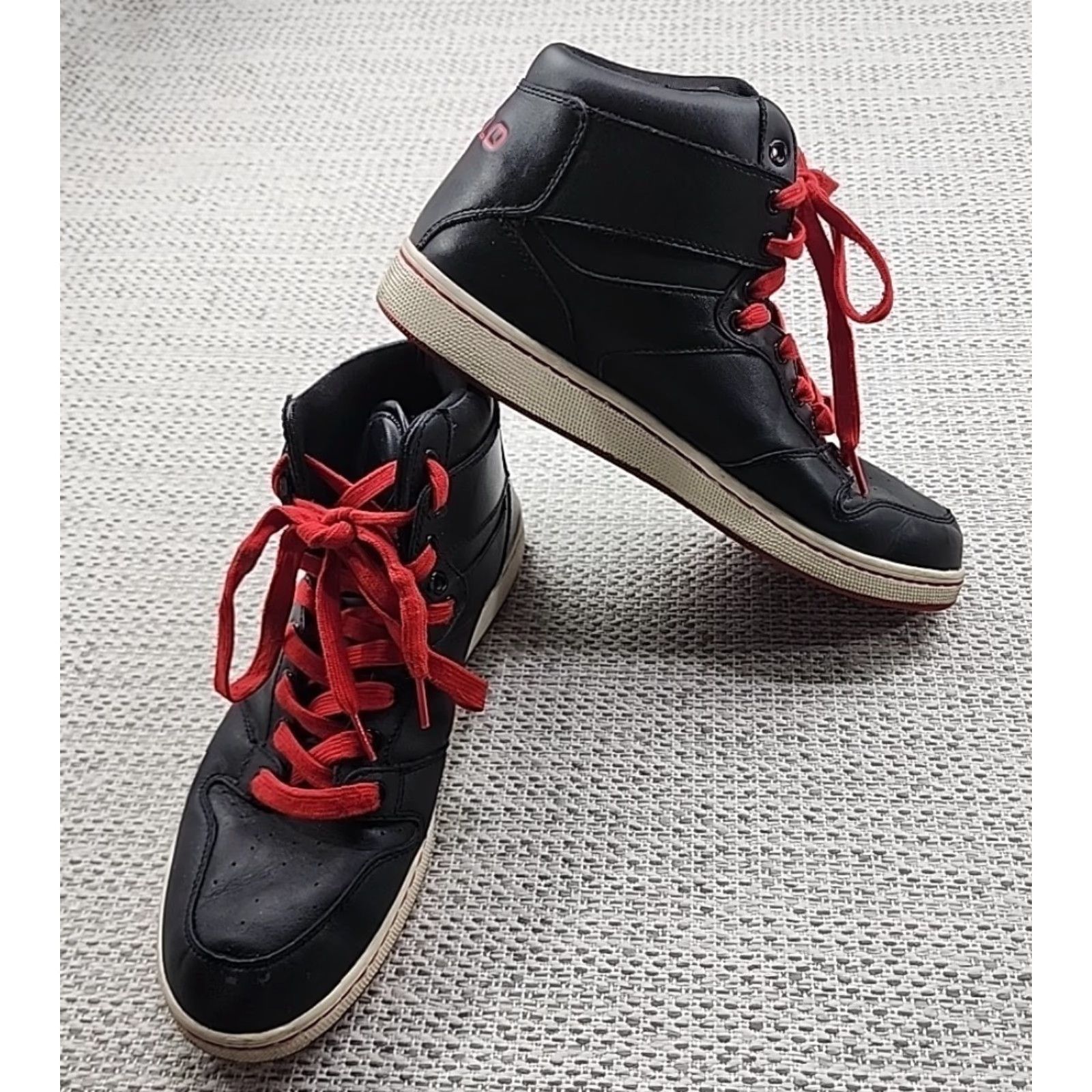 Polo Ralph Lauren Ralph Lauren Leather High Top Sneakers Mens 10.5 D Vance Black Big Pony Size US L / EU 52-54 / 3 - 4 Thumbnail