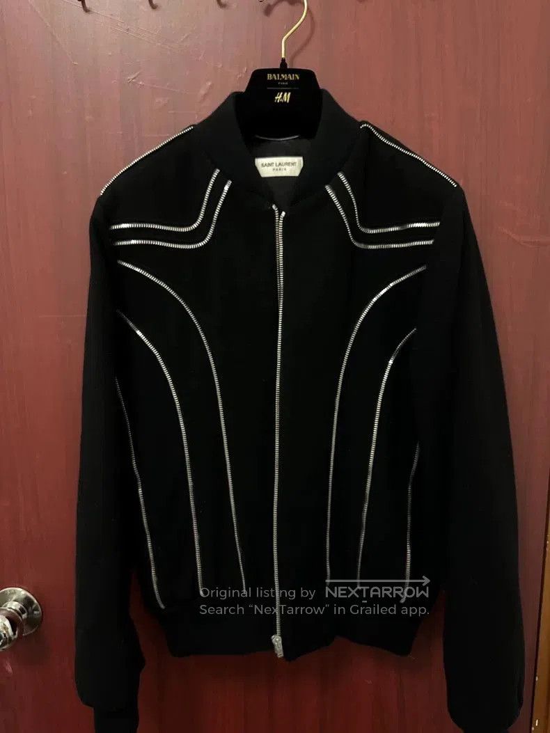 Saint Laurent Paris Saint Laurent Paris Black Zipper Jacket. Size US S / EU 44-46 / 1 - 1 Thumbnail