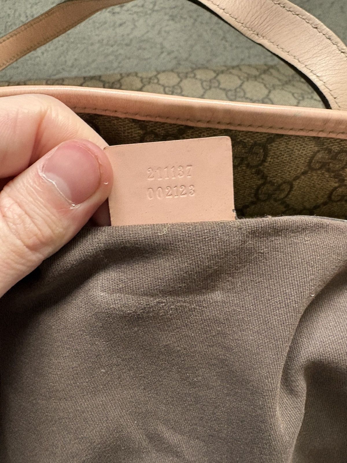 Gucci Sac a main gucci cabas en toile GG beige cuir rose Size ONE SIZE - 24 Thumbnail