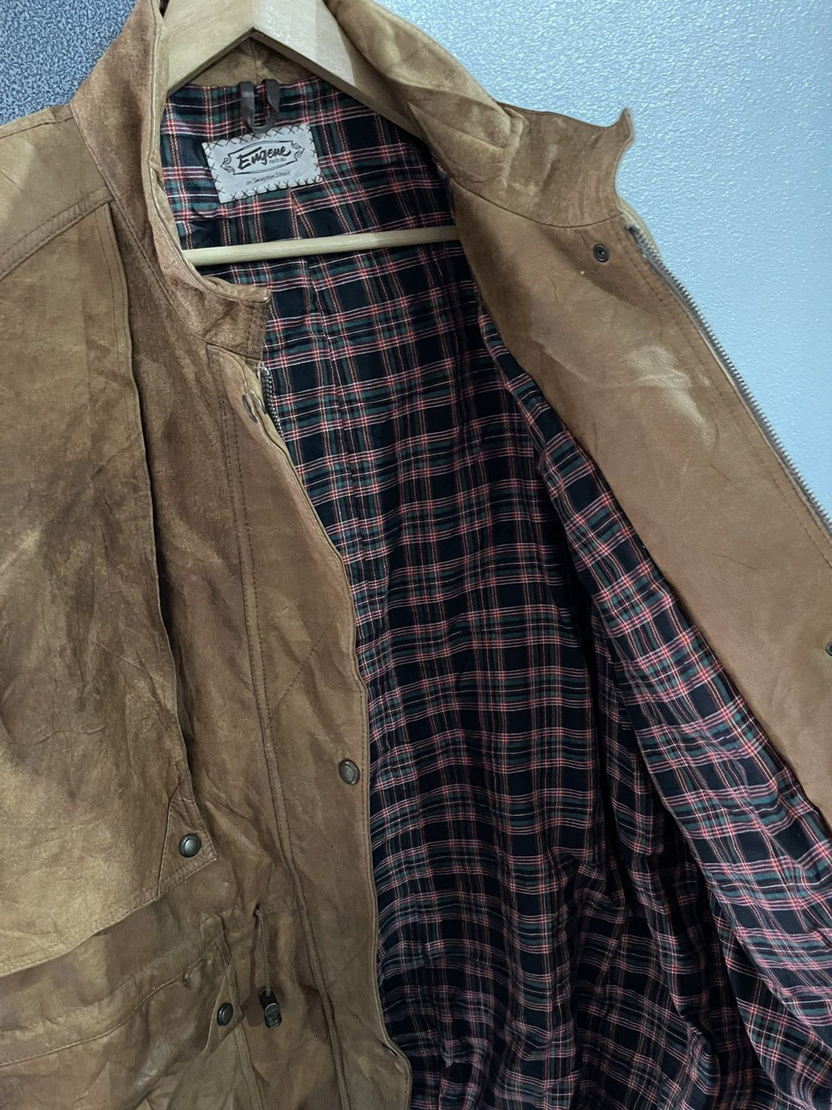 Vintage Vintage Engene Australia Cow leather Jacket Size US XL / EU 56 / 4 - 15 Thumbnail