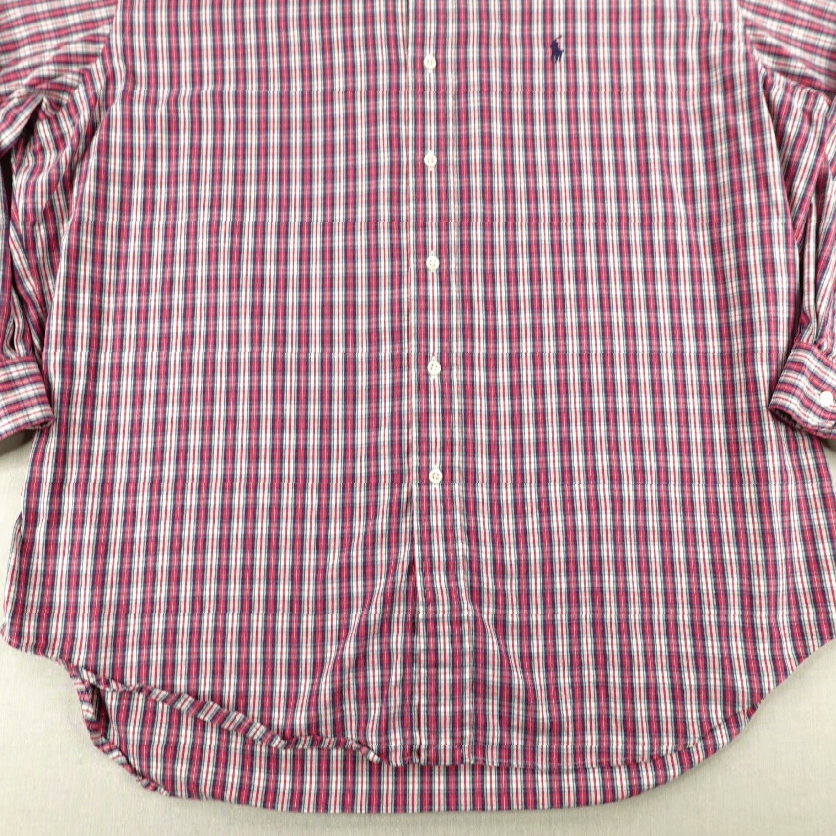 Ralph Lauren VINTAGE Ralph Lauren Shirt XL Red Plaid Button Up Pony Logo 90s Classic Retro Mens Size US XL / EU 56 / 4 - 4 Thumbnail
