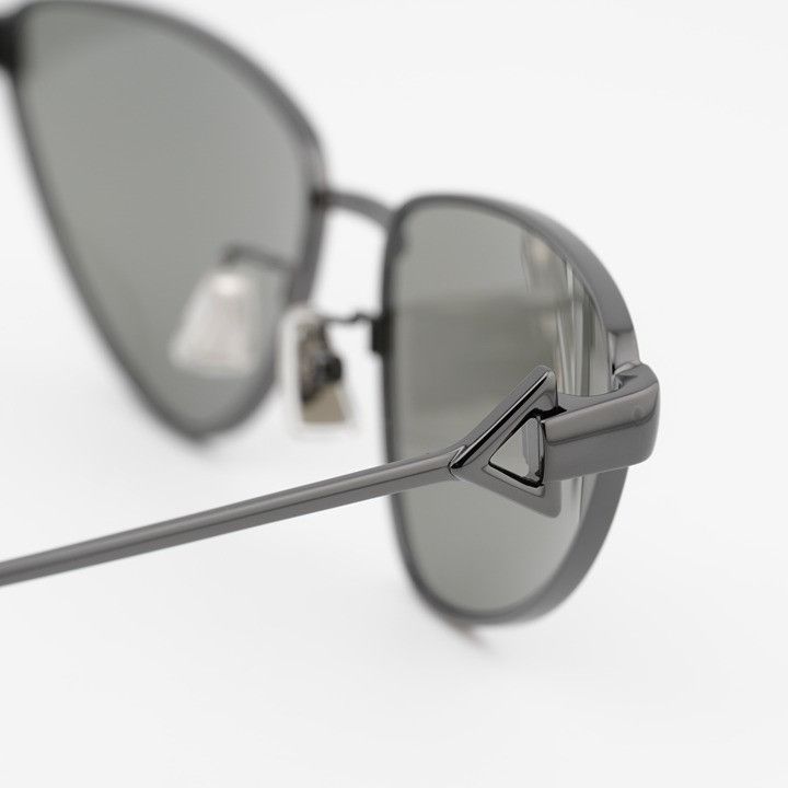 Bottega Veneta Bottega Veneta BV1186S 001 Sunglasses Ruthenium Cat Eye Fram Size ONE SIZE - 10 Thumbnail