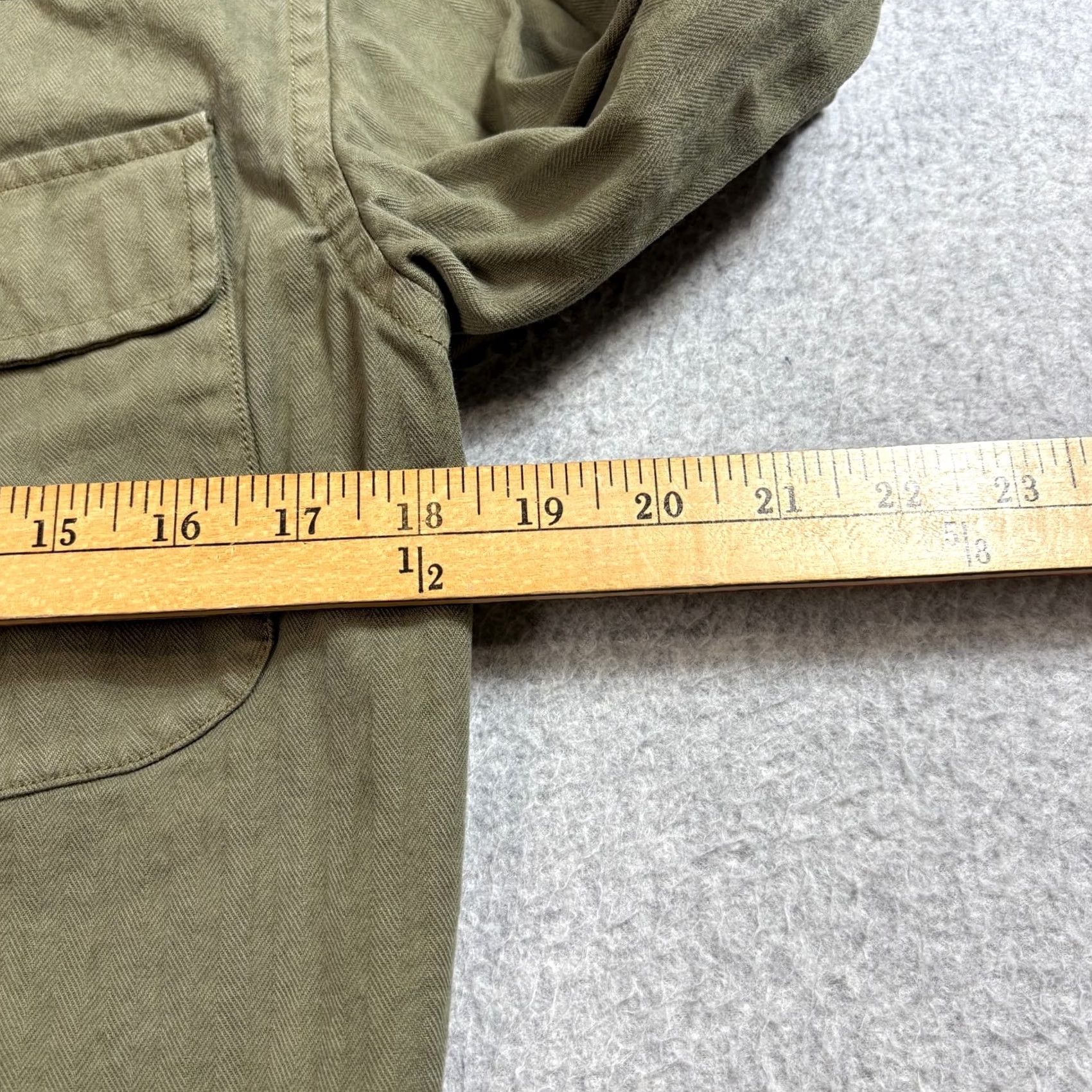 AYR AYR Shirt Mens S Green Button Shacket academia heritage quiet luxury capsule Size US S / EU 44-46 / 1 - 6 Thumbnail