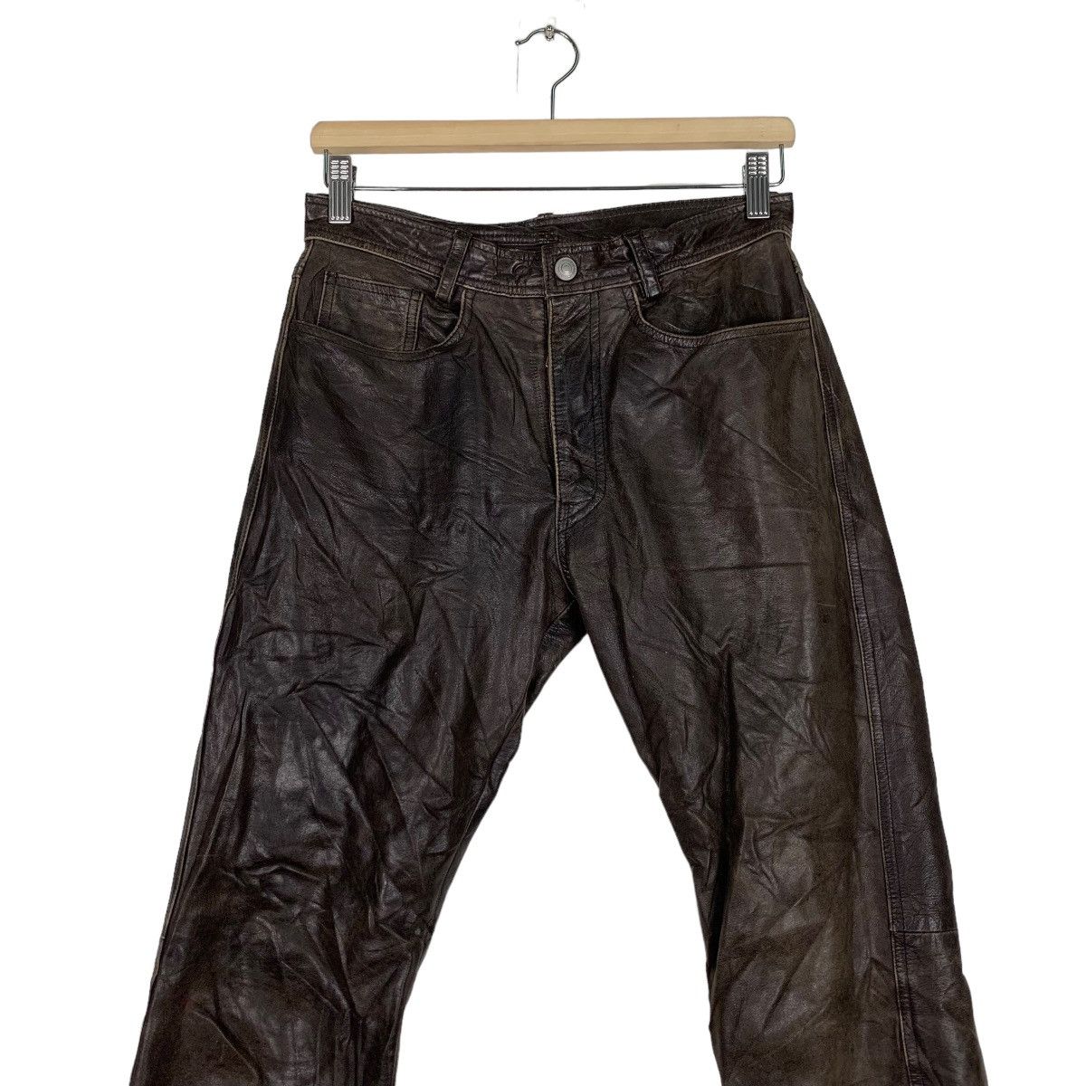 Leather UNION MADE by C's Men Leather Pant #0885-C40 Size US 30 / EU 46 - 3 Thumbnail