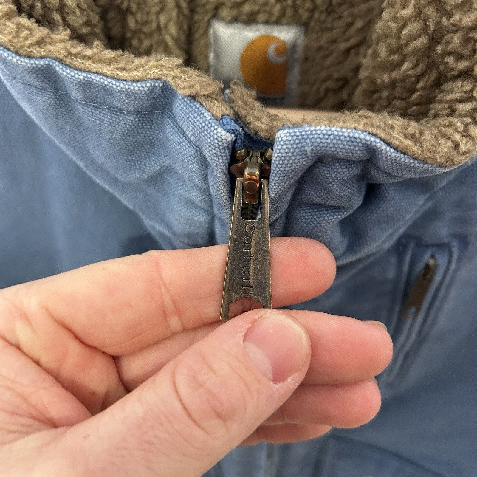Carhartt Carhartt Sherpa-Lined Canyon Jacket “French Blue” WJ022 FHB Size S / US 4 / IT 40 - 13 Thumbnail