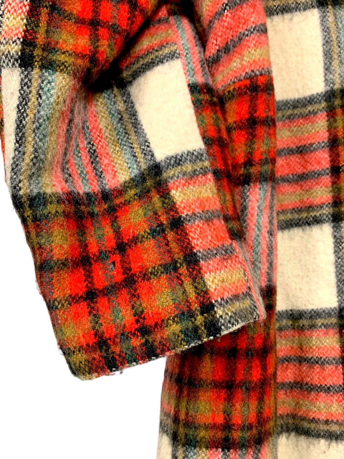 Japanese Brand 50s Vintage Canada Plaid Shearling Wool Heavy Coat Size US M / EU 48-50 / 2 - 14 Thumbnail