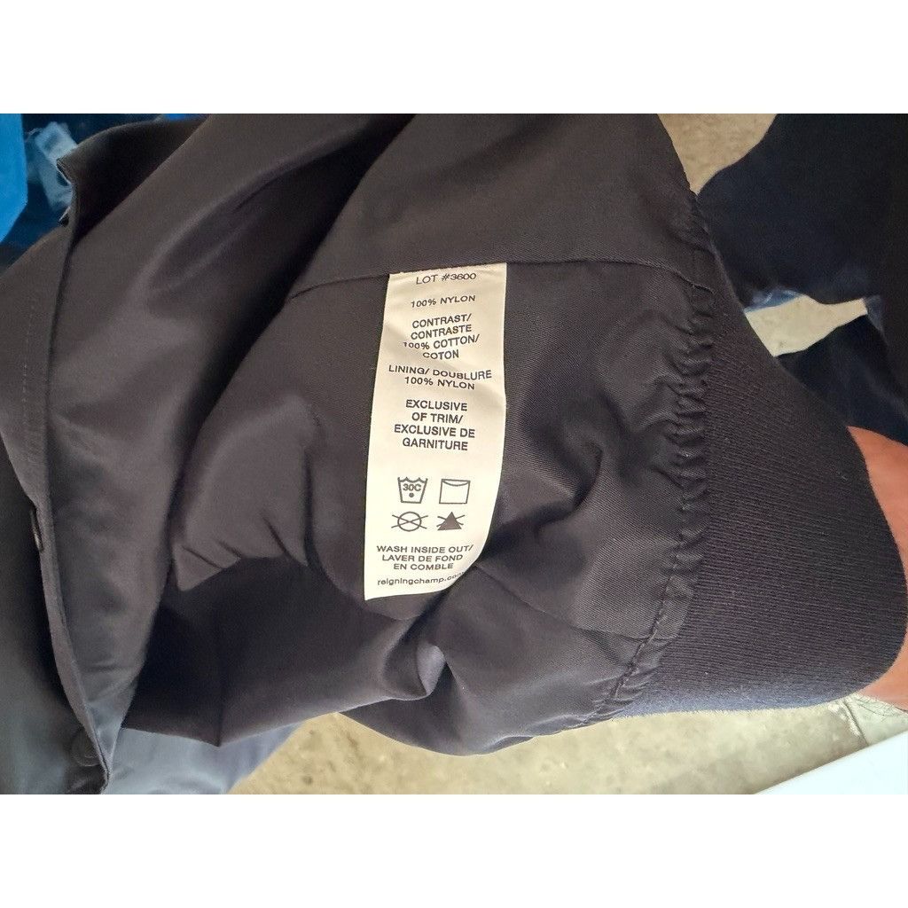 Reigning Champ Reigning Champ Jacket Mens Black Satin Stadium Bomber Size US L / EU 52-54 / 3 - 7 Thumbnail