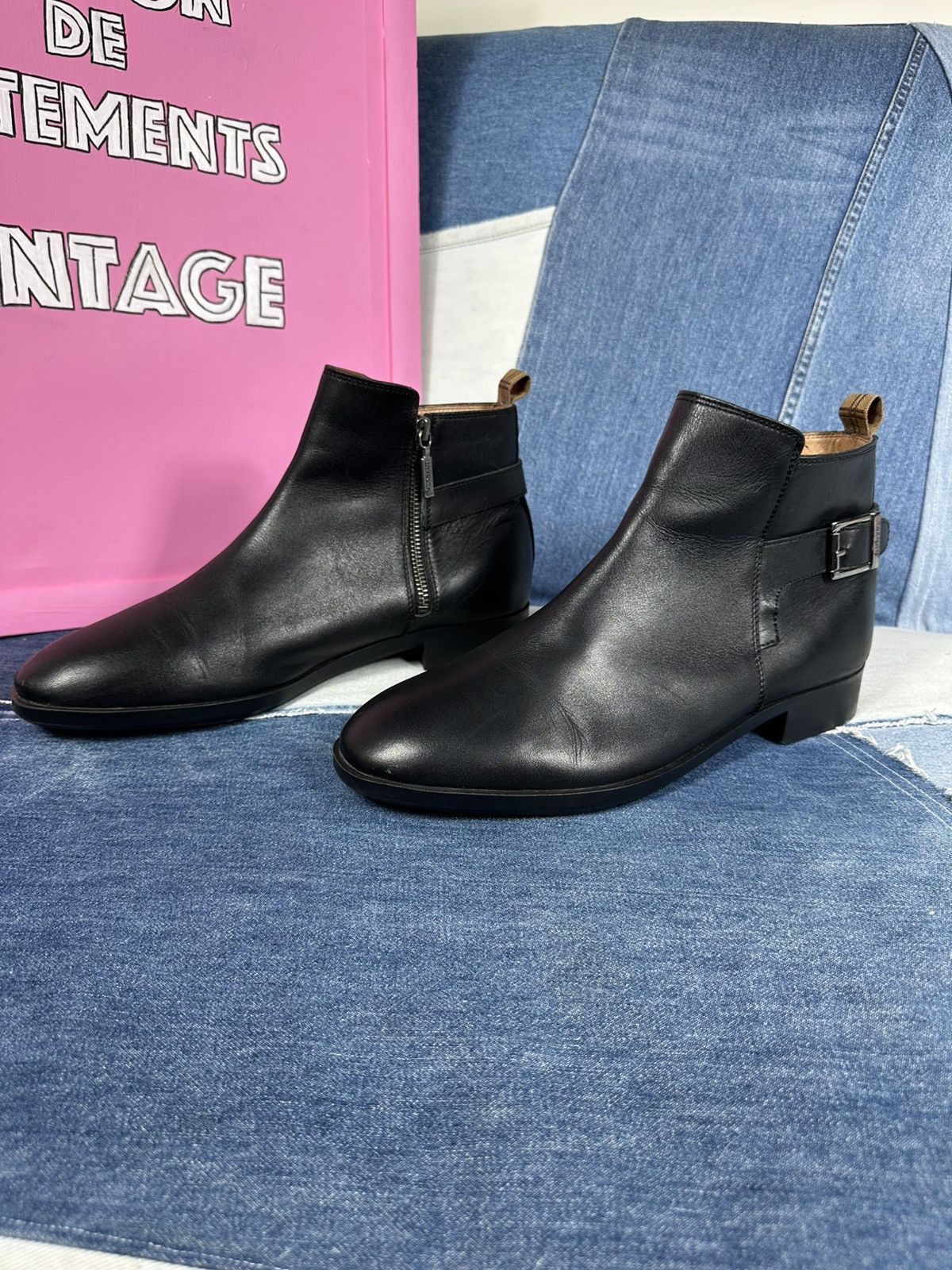Barbour Barbour Chelsea Ankle Boots Black Leather Woman's Size US 11 / IT 41 - 20 Thumbnail