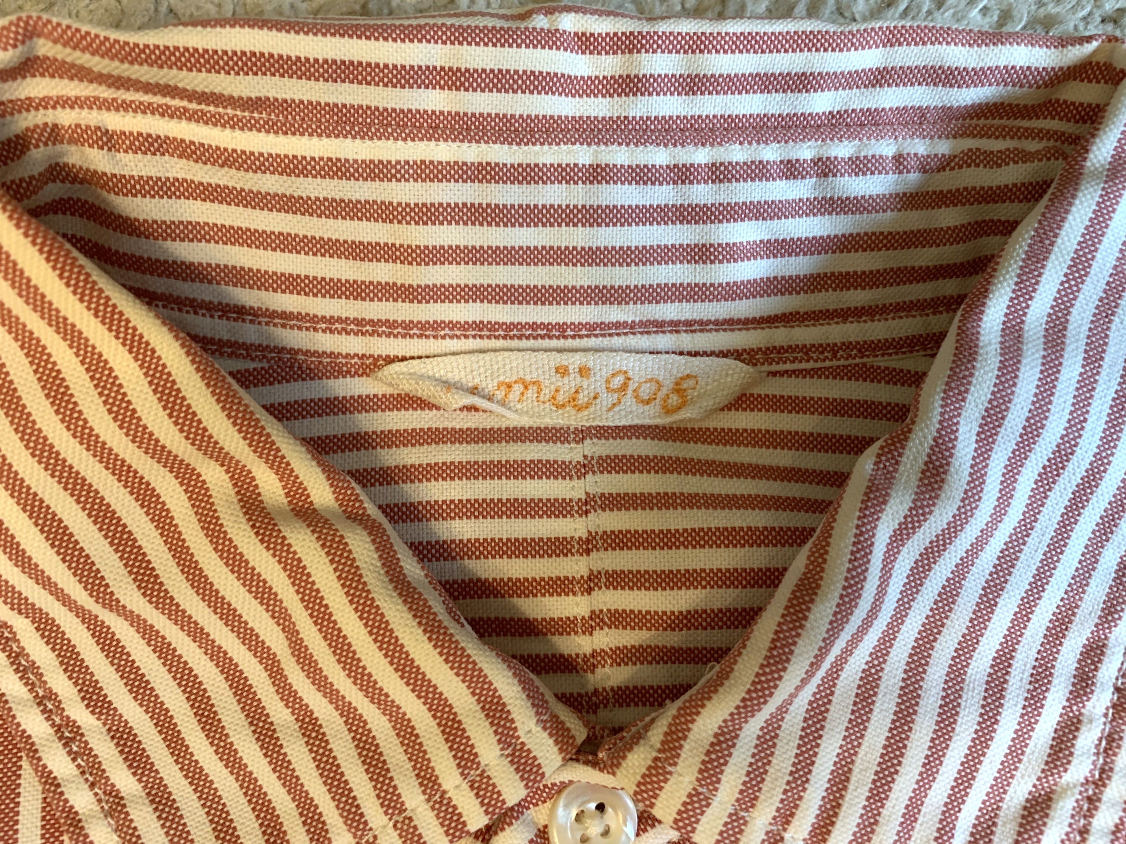 45rpm 45 rpm Japan umii striped cotton shirt, size 3 (M) Size US M / EU 48-50 / 2 - 3 Thumbnail