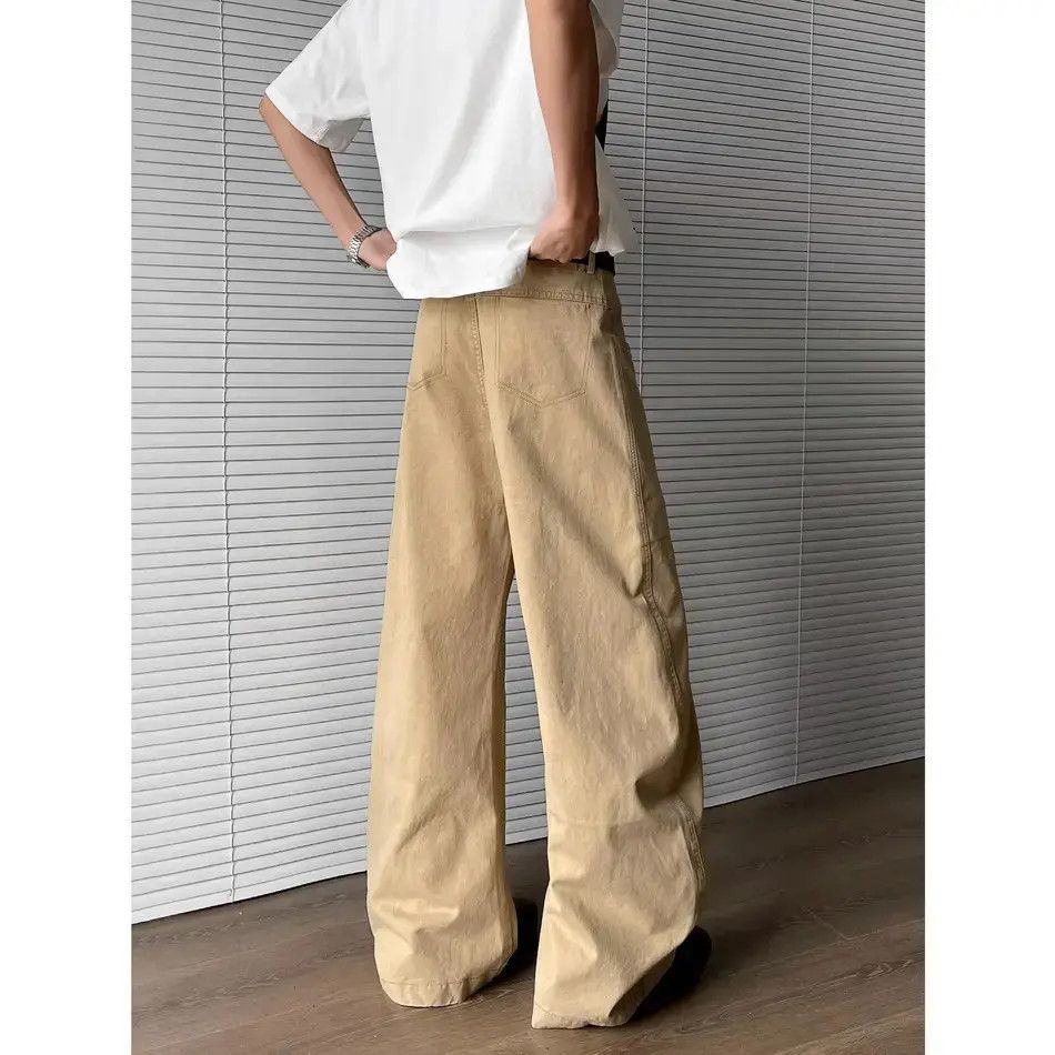Japanese Brand Retro loose fit patchwork wide leg jeans Size US 32 / EU 48 - 4 Thumbnail