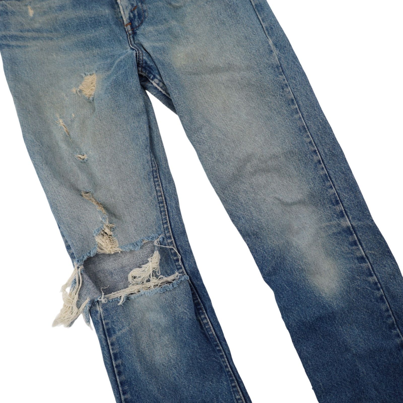 Levi's × Vintage Vintage Levis 509-0217 Distressed Orange Tab Denim Jeans Size US 29 - 3 Thumbnail