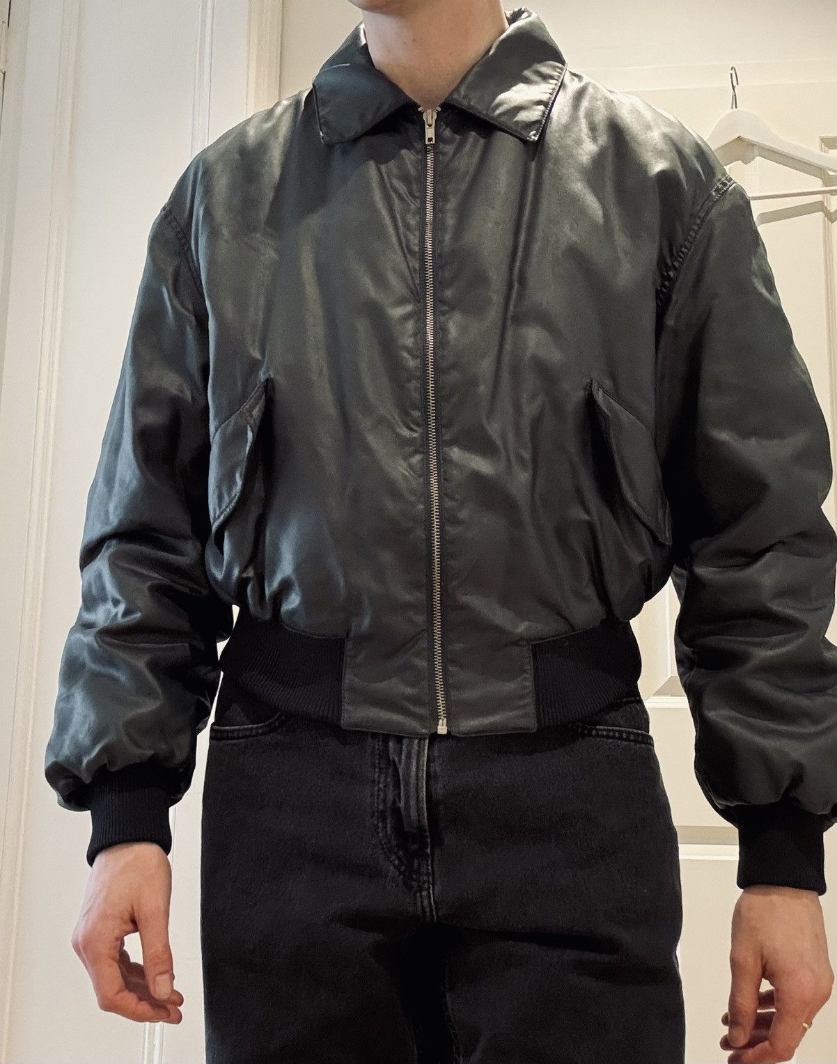 Raf Simons Raf Simons Archive Cropped Bomber early 2000 Size US M / EU 48-50 / 2 - 2 Thumbnail