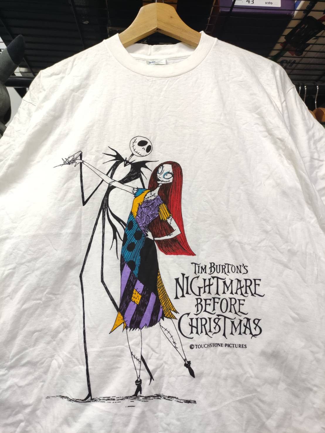 Disney Vtg 90's Tim Burton's Nightmare Before Christmas Movie Promo Size US L / EU 52-54 / 3 - 1 Thumbnail