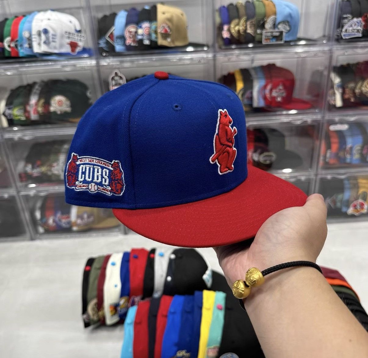 New Era New Era MLB Chicago Cubs Vintage Flat Brim Baseball Cap J32 Size ONE SIZE - 1 Thumbnail