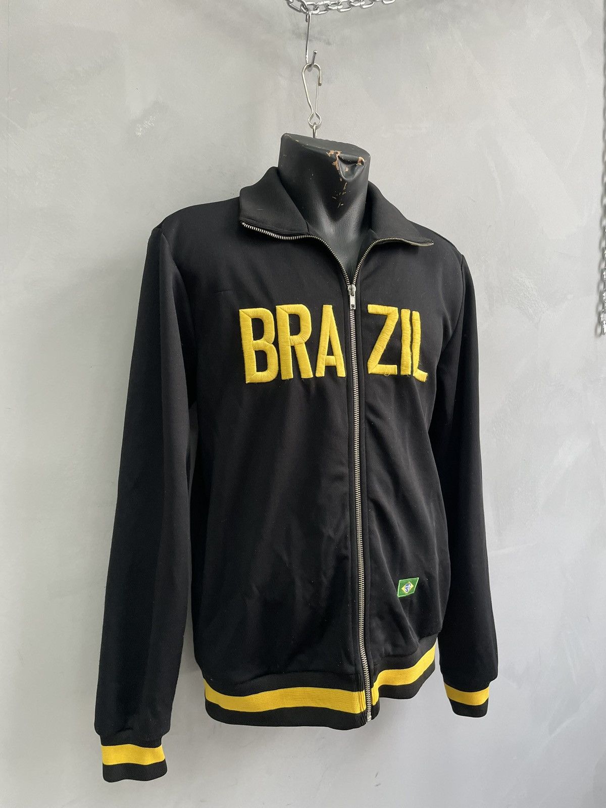 Vintage Fishbone Brazil Zip sweatshirt soccer y2k blokecore 90s Size US M / EU 48-50 / 2 - 2 Thumbnail