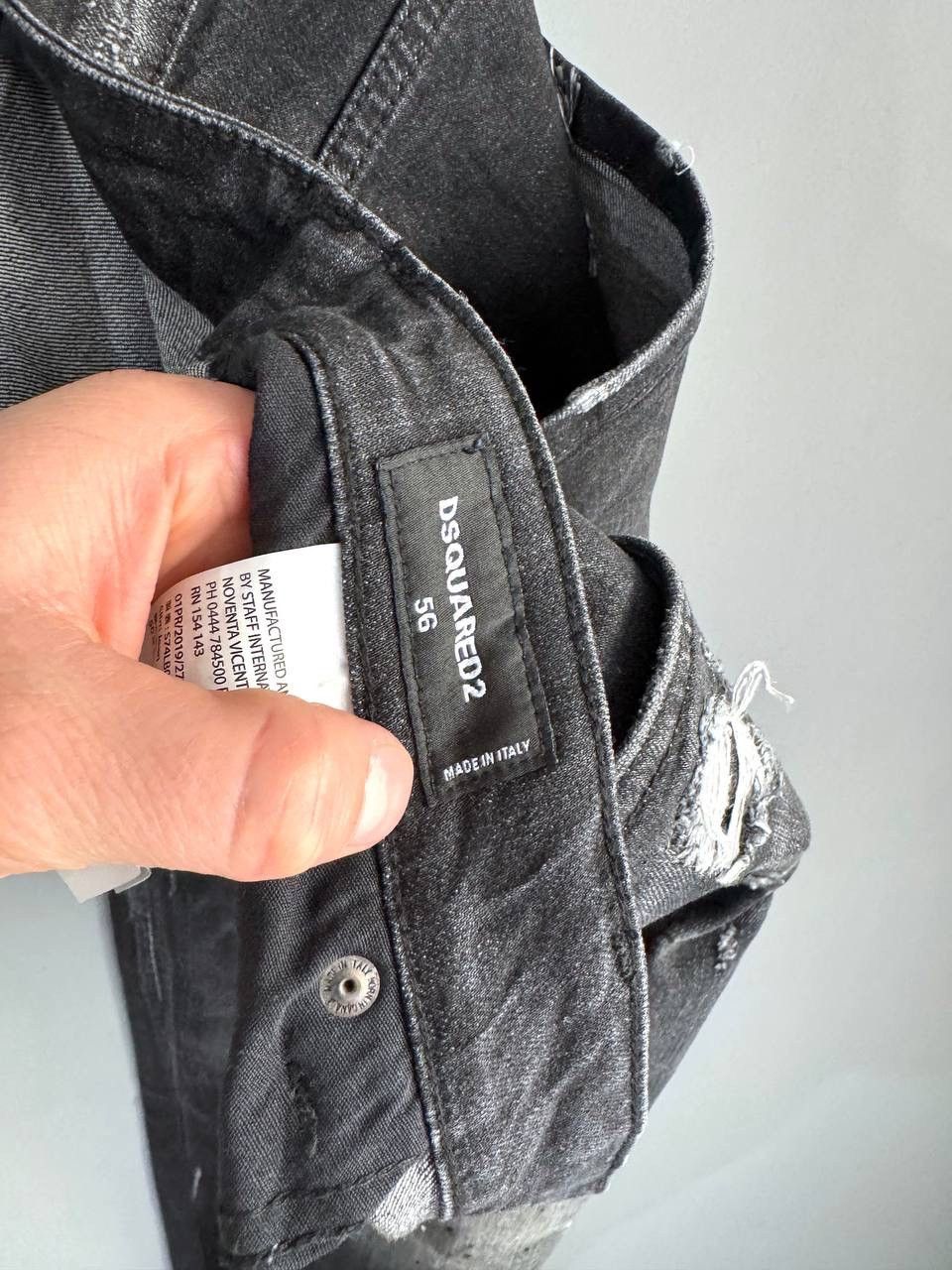 Dsquared2 Dsquared2 Black Distressed Men's Slim Jeans Size 56 W36 L32 Size US 36 / EU 52 - 19 Thumbnail