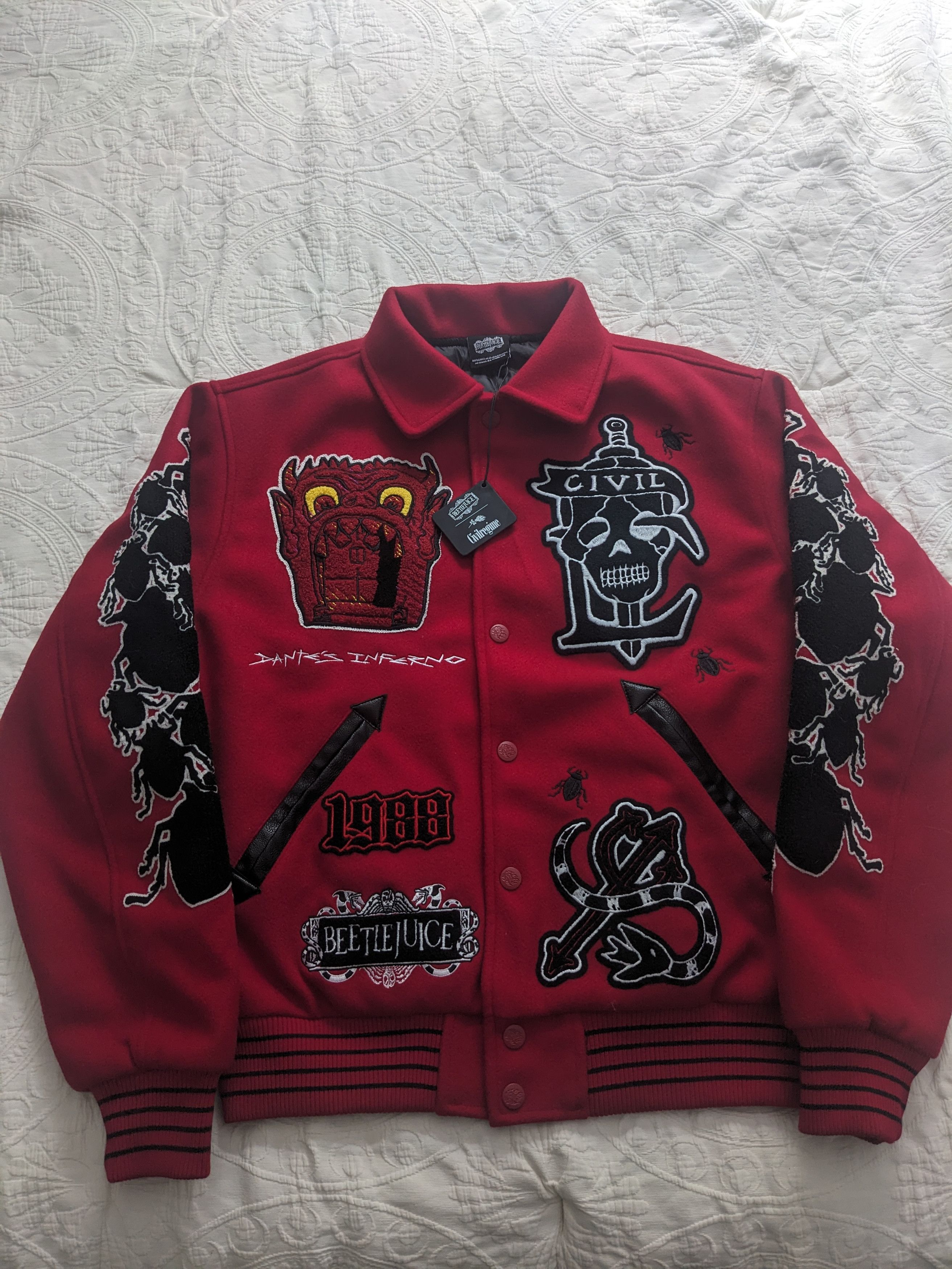 Civil Regime Civil Regime X Beetlejuice Collab Varsity Jacket Size US M / EU 48-50 / 2 - 1 Thumbnail