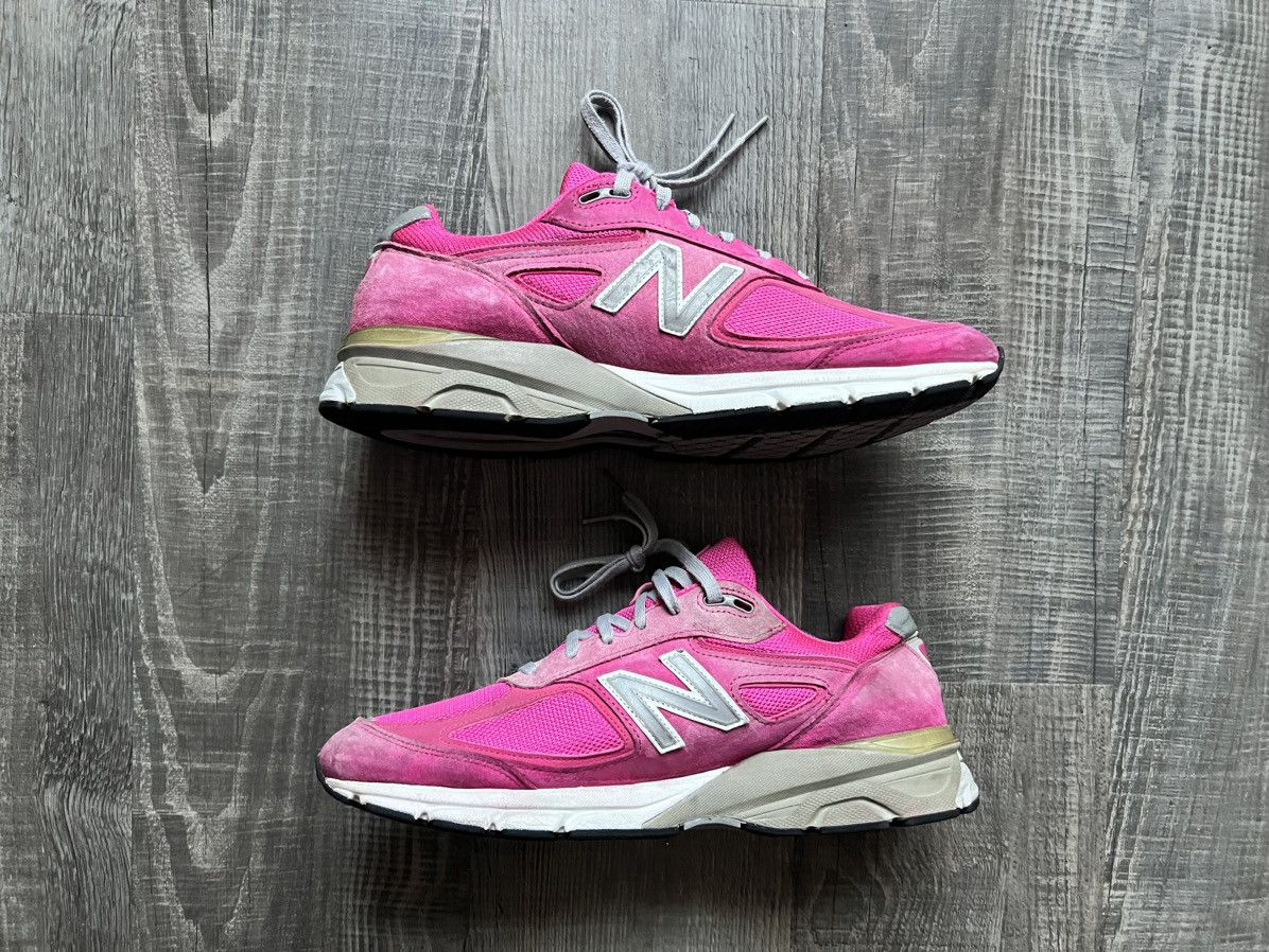 New Balance × Vintage NEW BALANCE • 990V4 "2018 Pink Ribbon" (12M) Size US 12 / EU 45 - 4 Thumbnail
