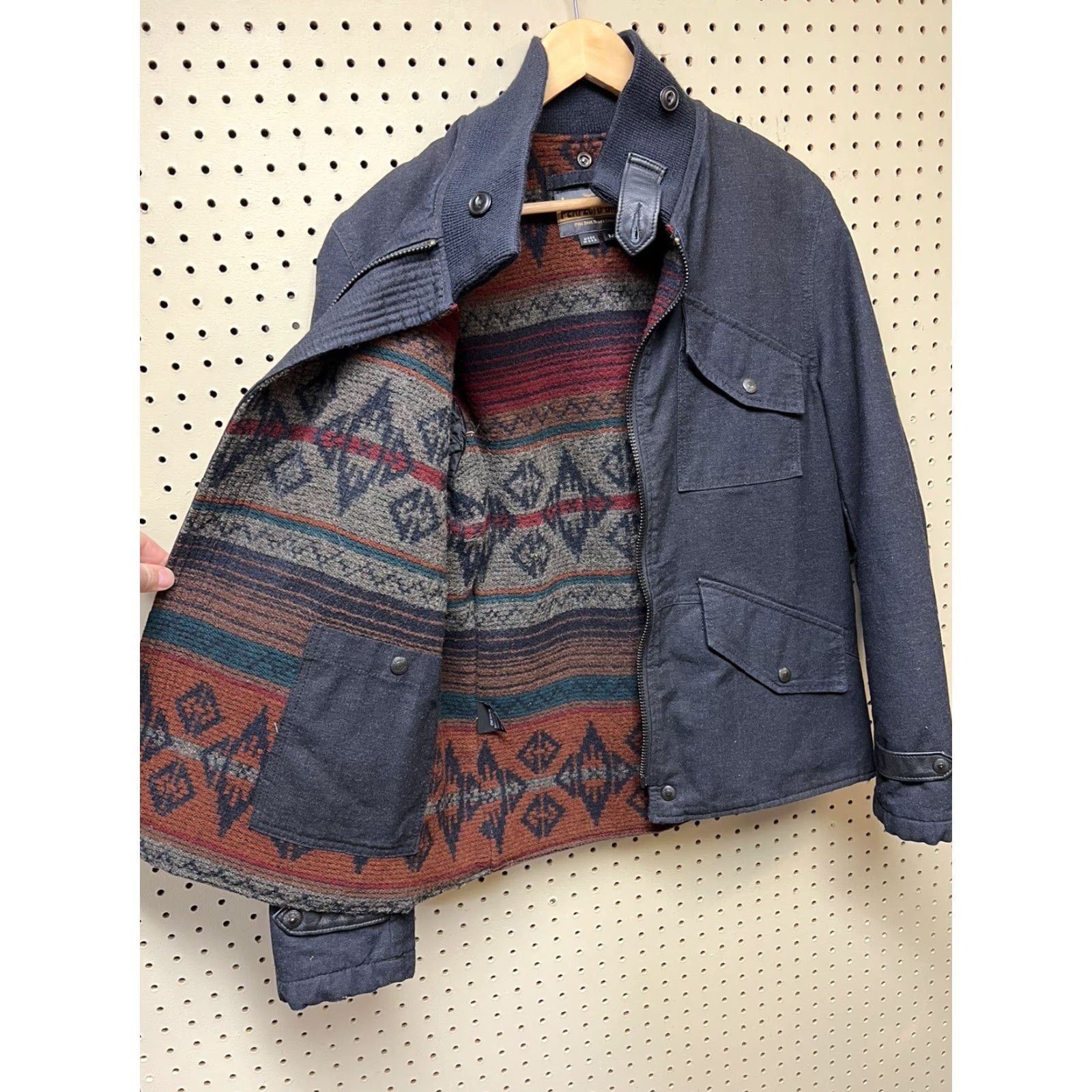 Schott VINTAGE Schott NYC Cone Denim Perfecto Woolrich Aztec Wool Zip Jacket M Size US M / EU 48-50 / 2 - 3 Thumbnail