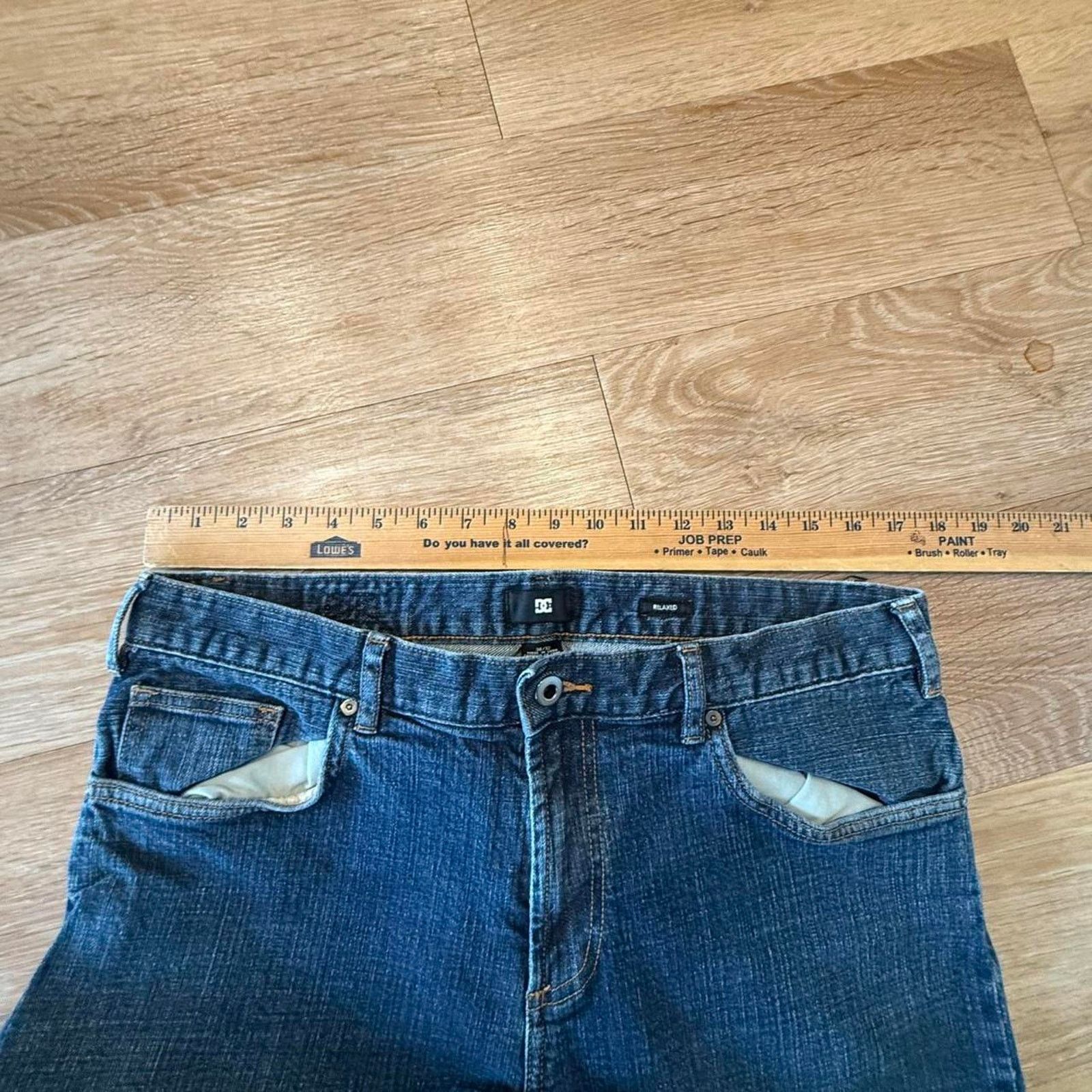 DC Y2k dc skate dark wash skate jeans Size US 35 - 4 Thumbnail